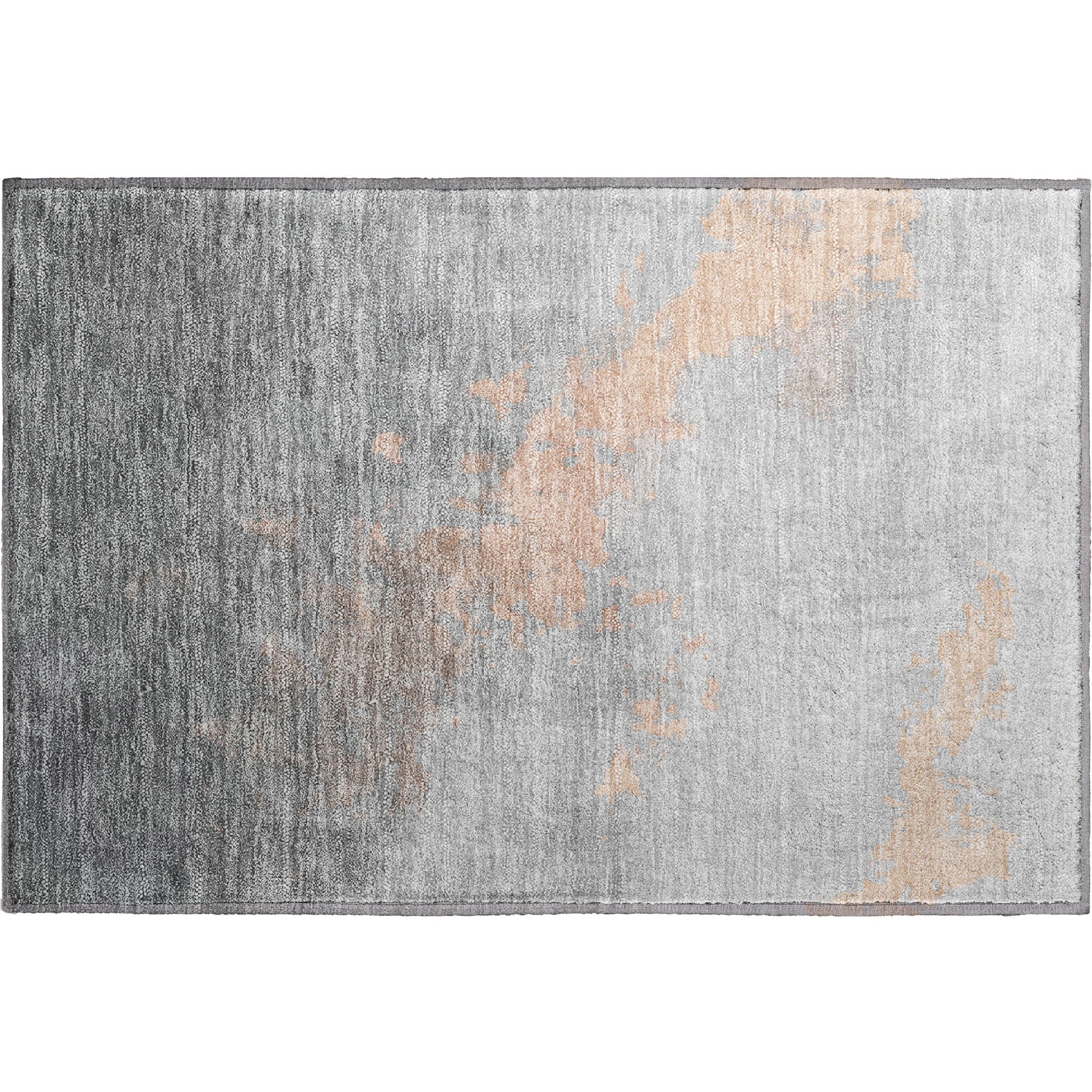 Cartagena Machine Washable Transitional Peach Orange Rug 1'8" x 2'6" #shape_Rectangle