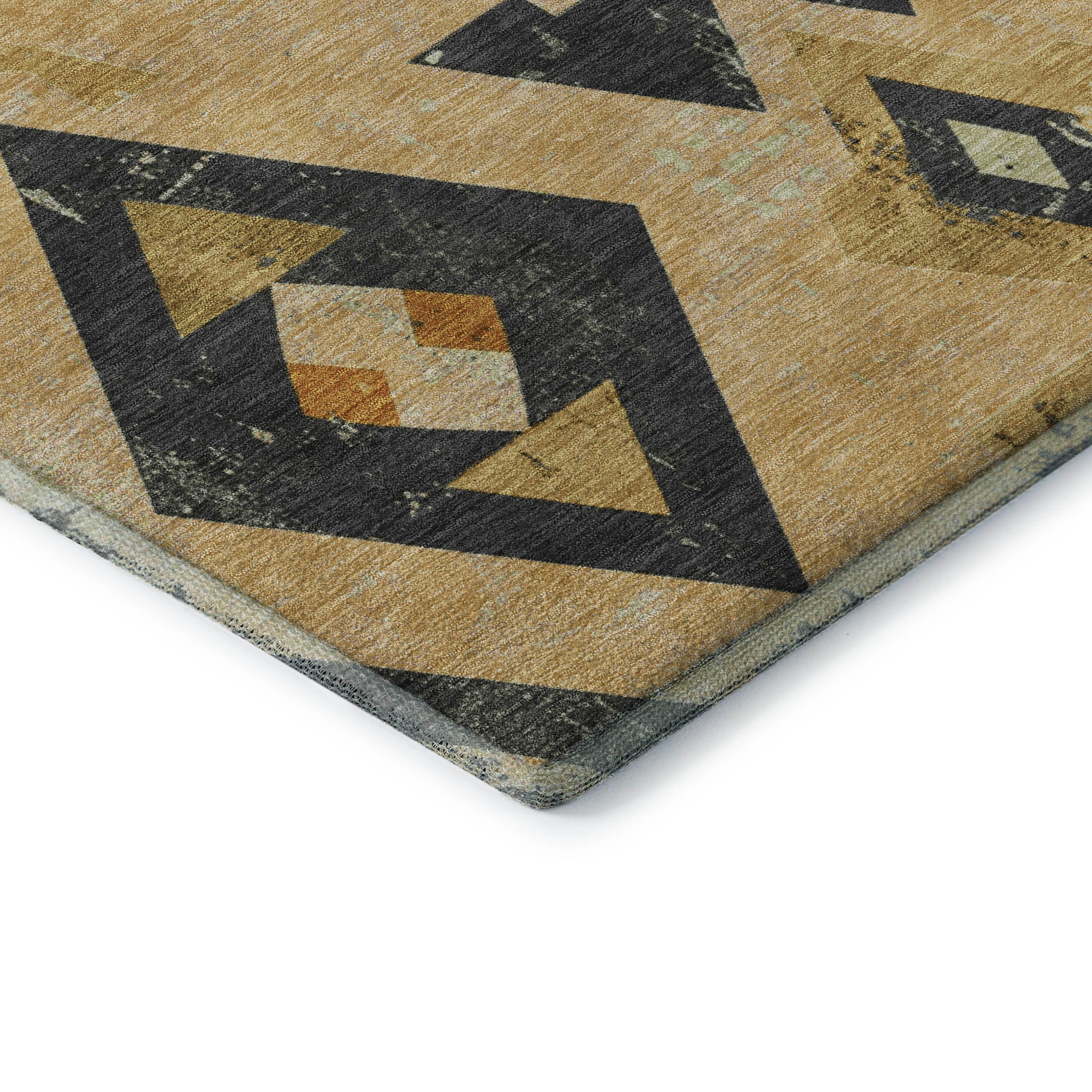 Mostar Machine Washable Transitional Gold Rug 1'8" x 2'6" #shape_Rectangle