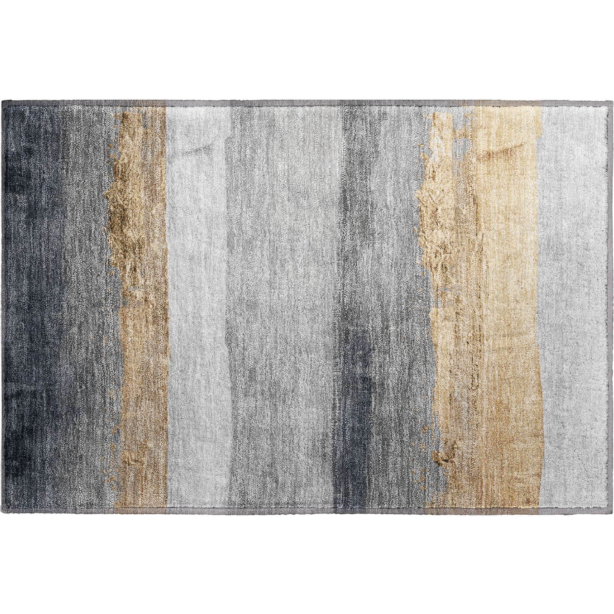 Nairobi Machine Washable Transitional Gold Rug 1'8" x 2'6" #shape_Rectangle