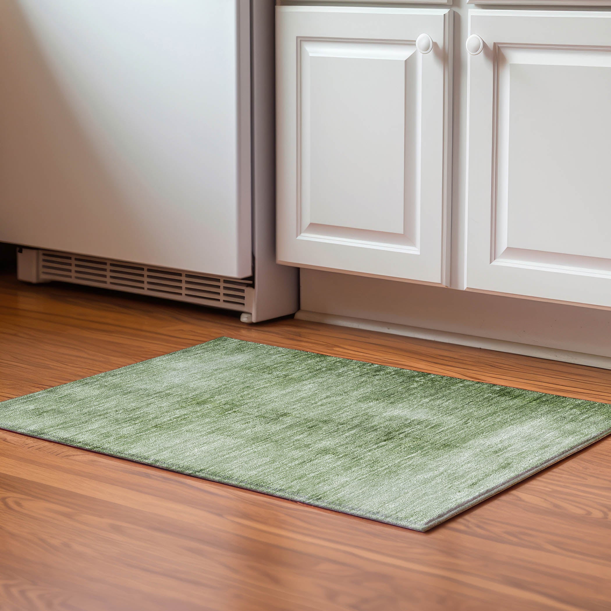 Cairo Machine Washable Transitional Aloe Green Rug 1'8" x 2'6" #shape_Rectangle