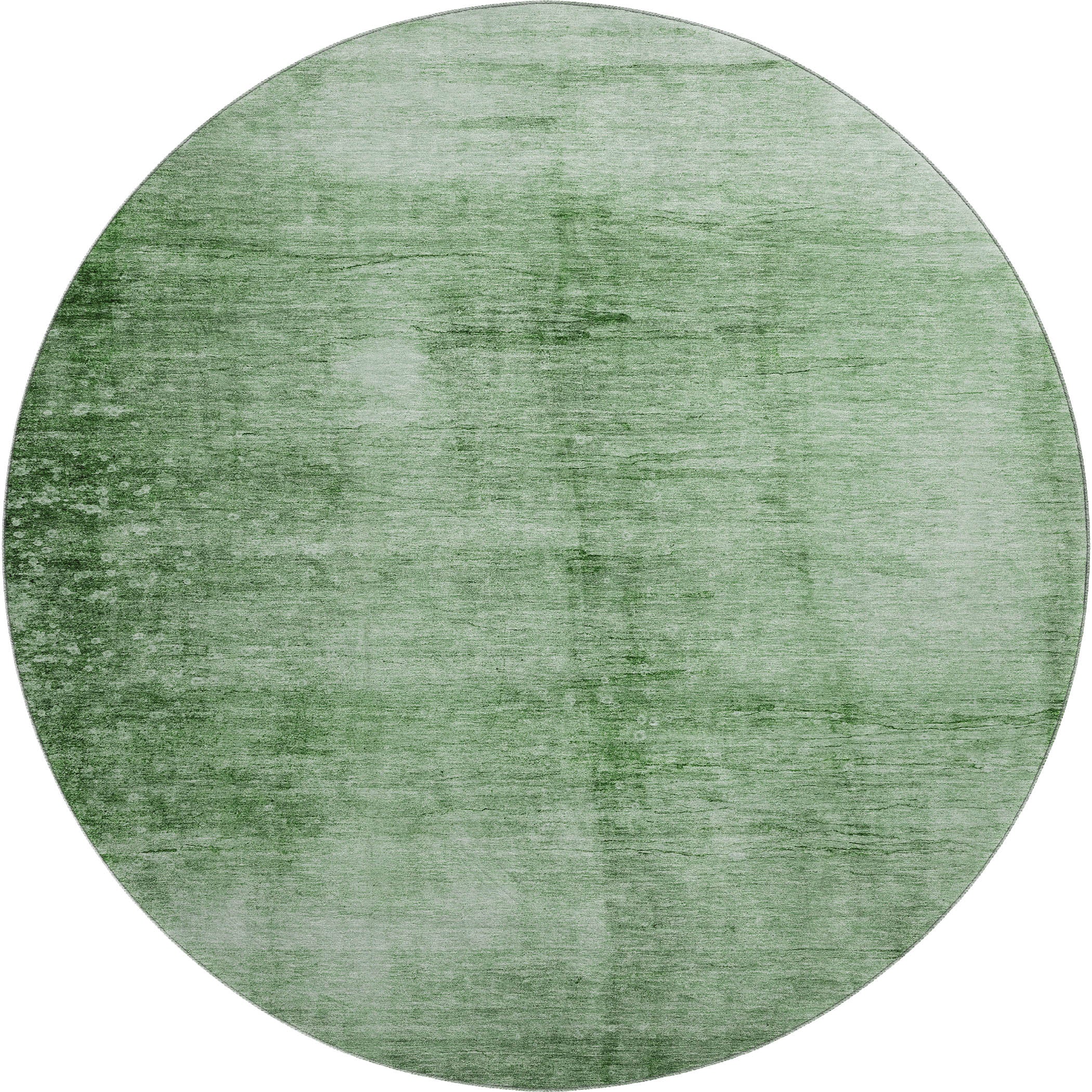 Cairo Machine Washable Transitional Green Rug 8' x 8' #shape_Round