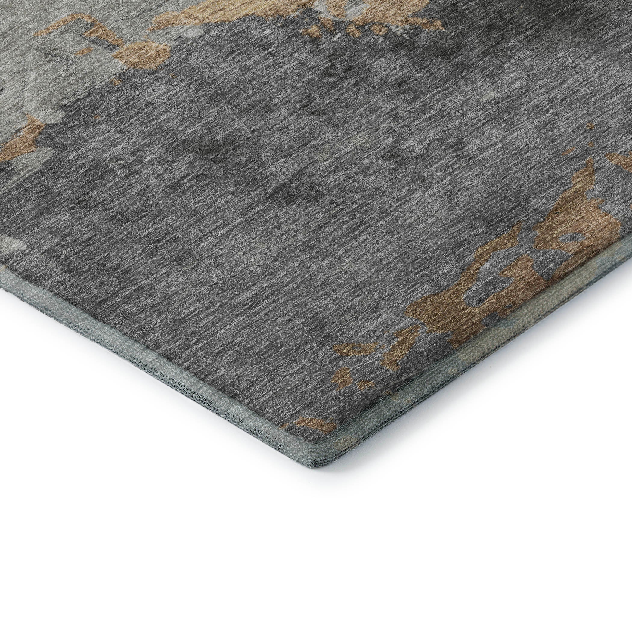 Zanzibar Machine Washable Transitional Gold Rug 1'8" x 2'6" #shape_Rectangle