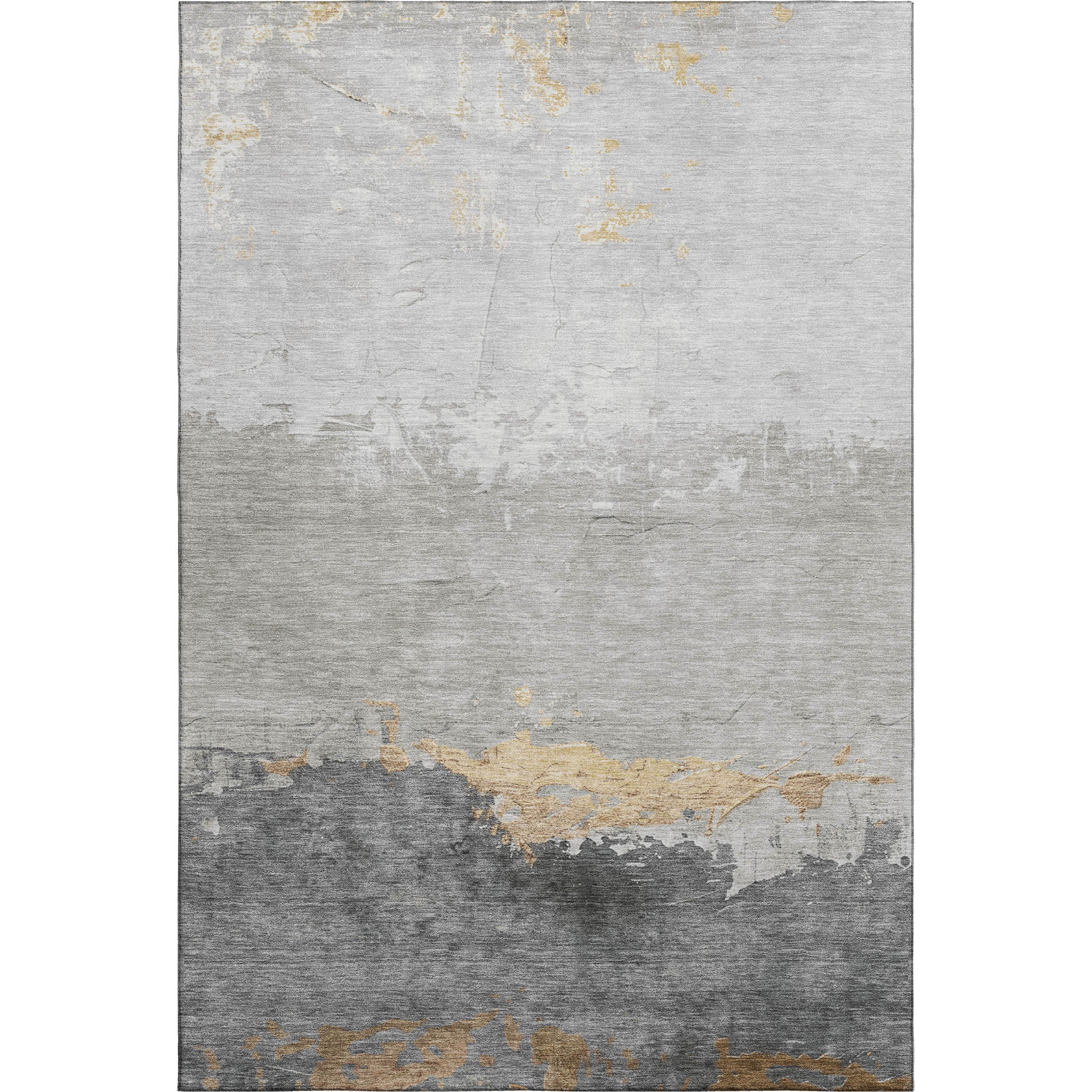 Zanzibar Machine Washable Transitional Gold Rug 2'6" x 3'10" #shape_Rectangle