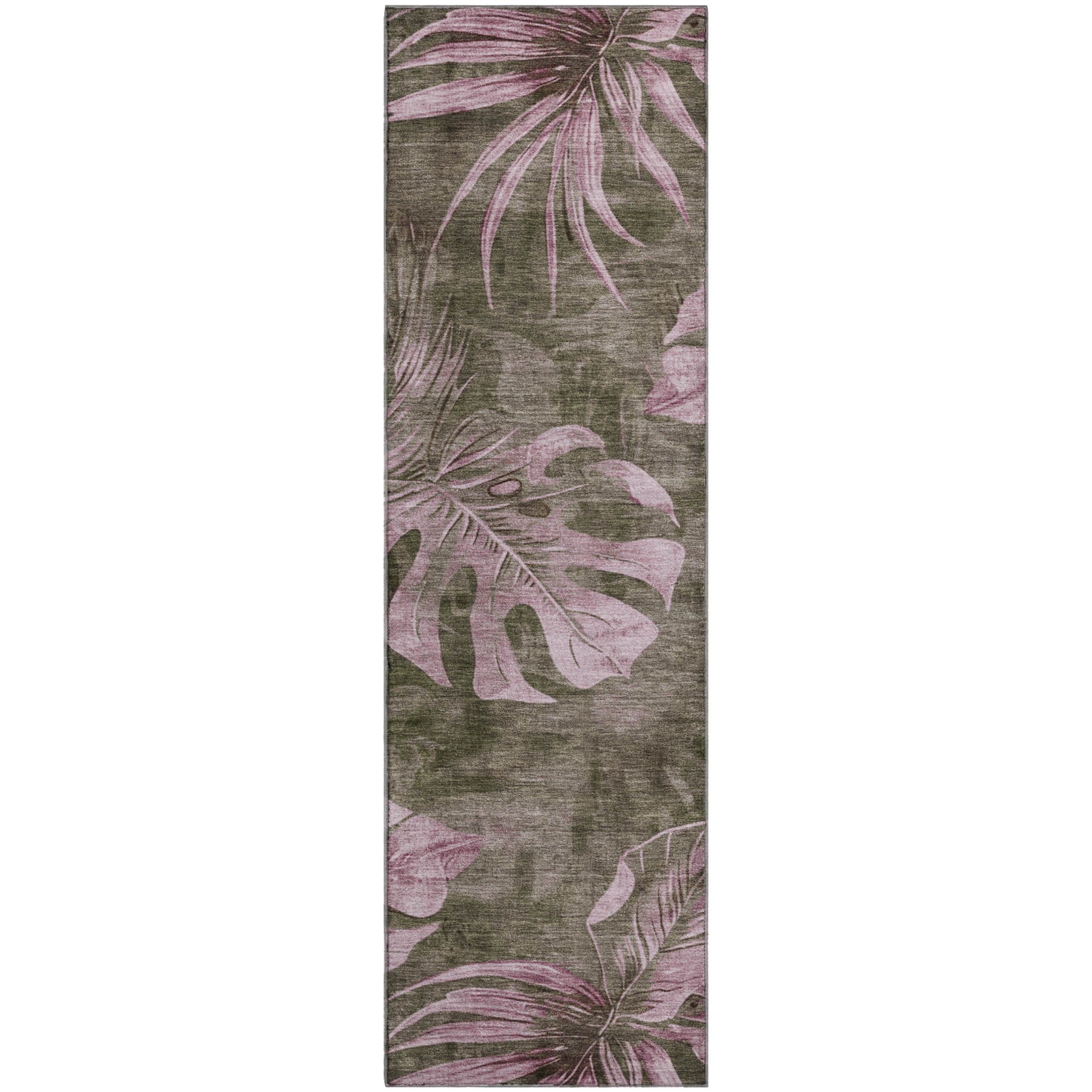 Tbilisi Machine Washable Transitional Brown Rug 2'3" x 7'6" #shape_Runner