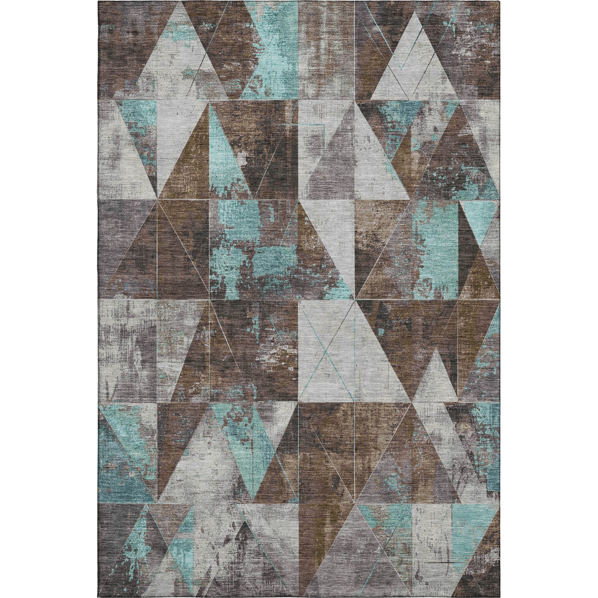 Lucerne Machine Washable Transitional Chocolate Brown Rug 2'6" x 3'10" #shape_Rectangle