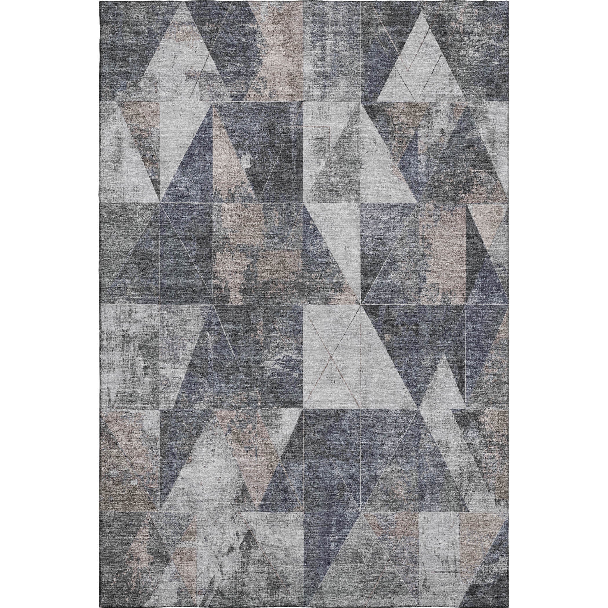 Lucerne Machine Washable Transitional Gray Rug 2'6" x 3'10" #shape_Rectangle