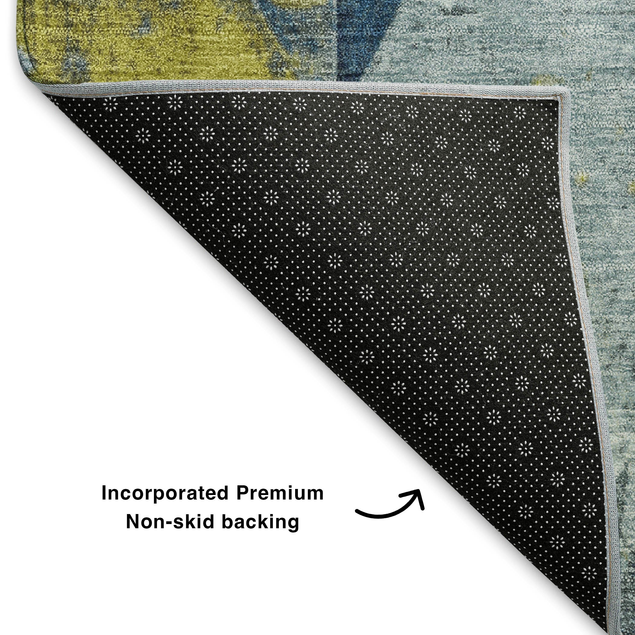 Lucerne Machine Washable Transitional Navy Blue Rug 1'8" x 2'6" #shape_Rectangle