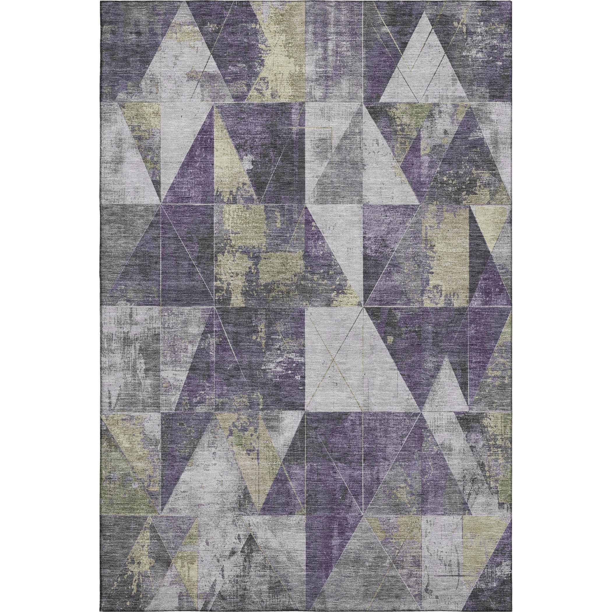 Lucerne Machine Washable Transitional Purple Rug 2'6" x 3'10" #shape_Rectangle