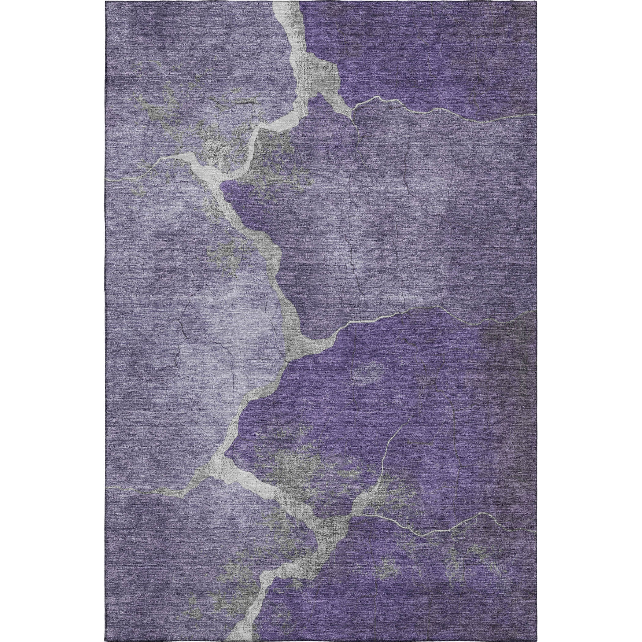 Hoi An Machine Washable Transitional Purple Rug 2'6" x 3'10" #shape_Rectangle