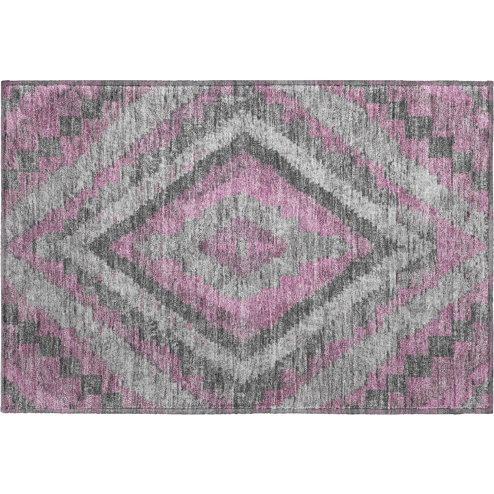 Porto Machine Washable Transitional Blush Pink Rug 1'8" x 2'6" #shape_Rectangle