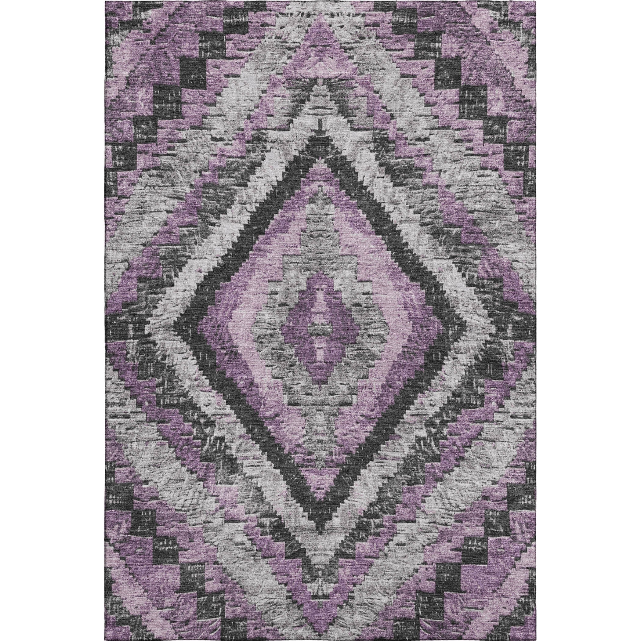 Porto Machine Washable Transitional Lavender Purple Rug 2'6" x 3'10" #shape_Rectangle