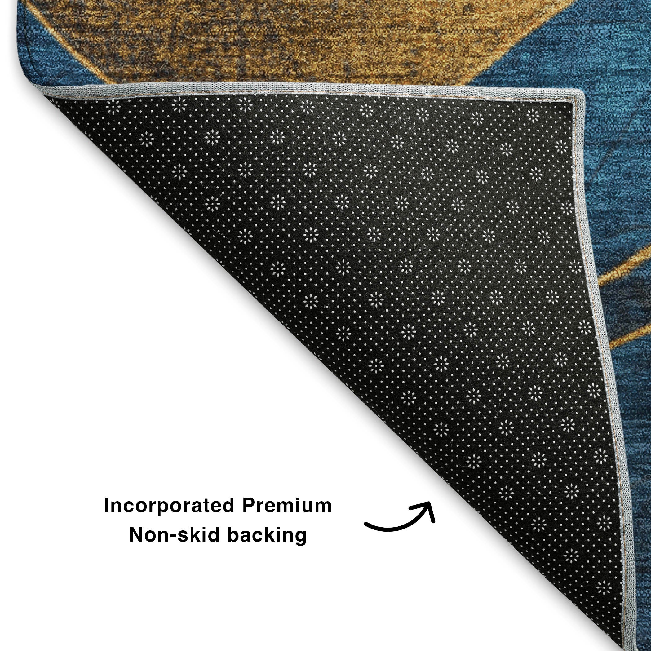 Nairobi Machine Washable Transitional Blue Rug 1'8" x 2'6" #shape_Rectangle