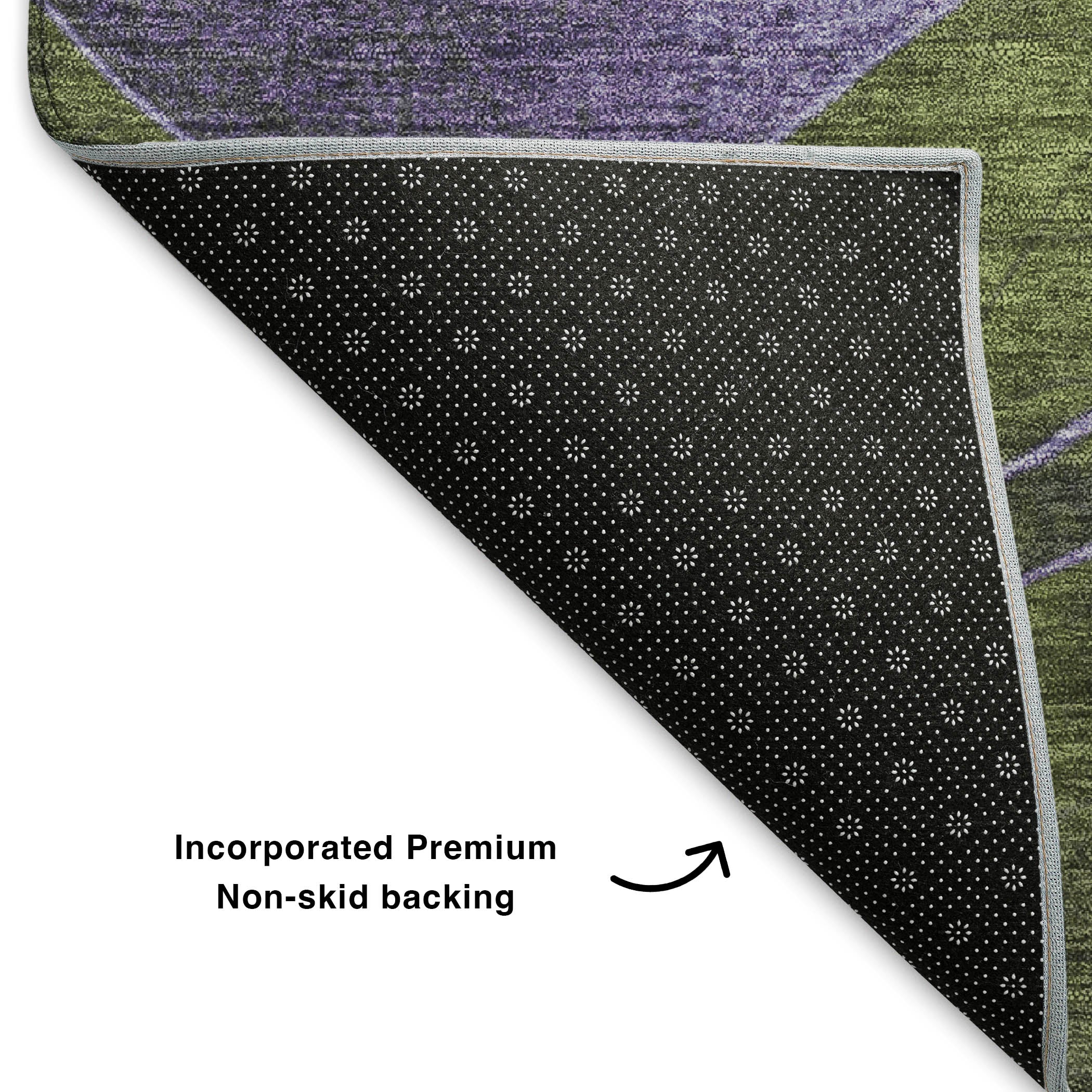 Nairobi Machine Washable Transitional Olive Green Rug 1'8" x 2'6" #shape_Rectangle