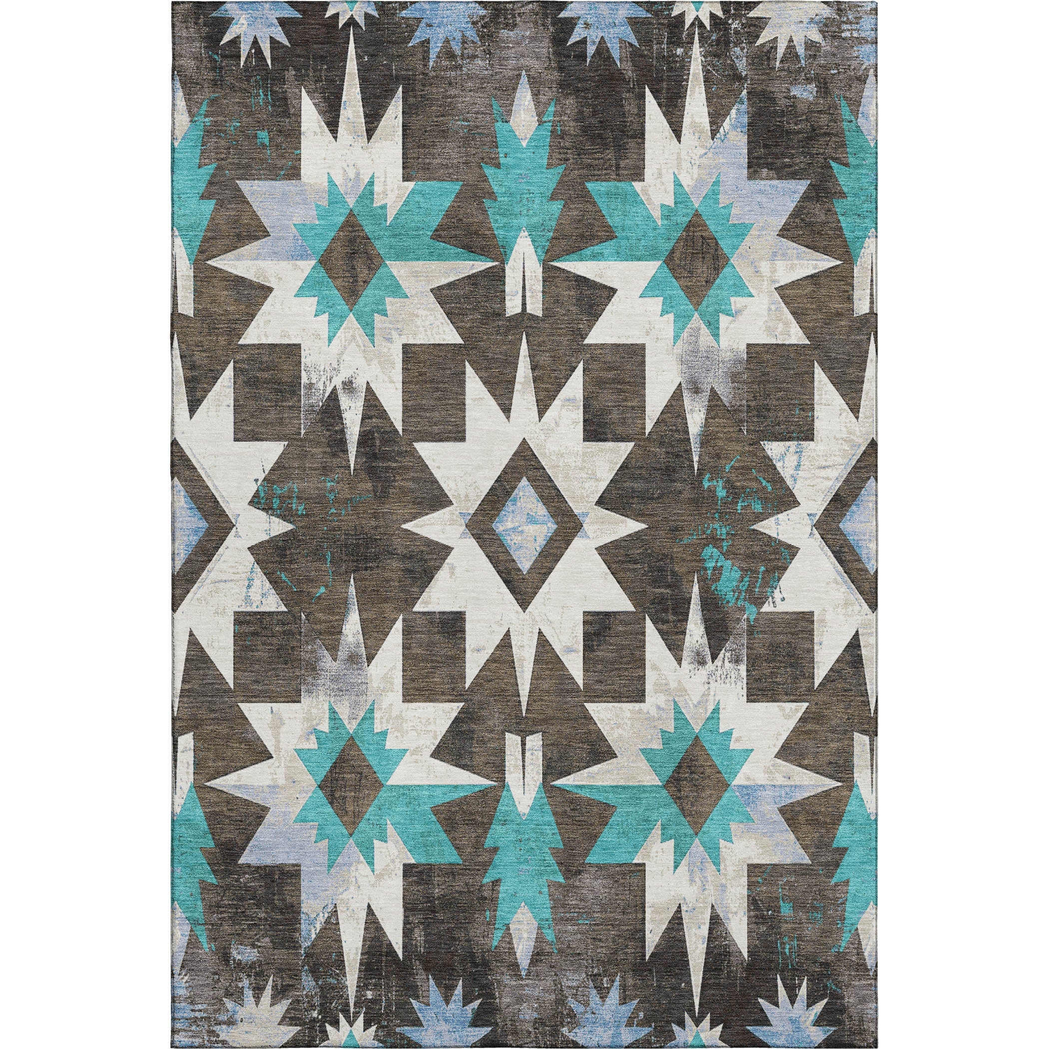Chiang Mai Machine Washable Transitional Brown Rug 2'6" x 3'10" #shape_Rectangle