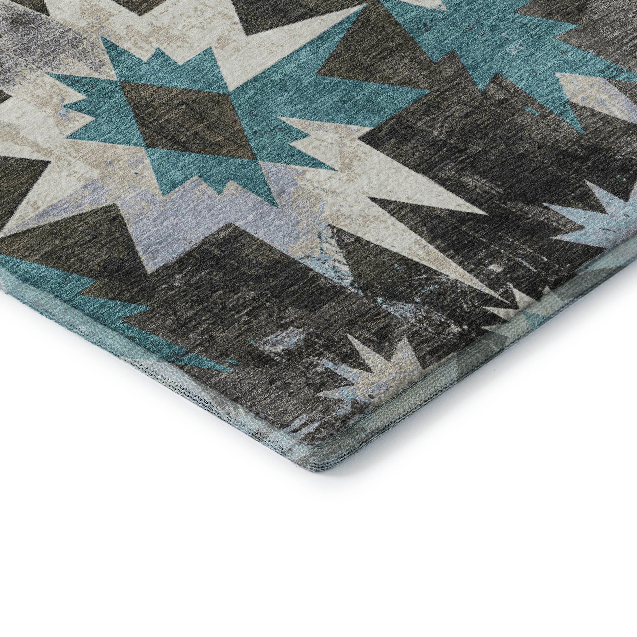 Chiang Mai Machine Washable Transitional Coffee Brown Rug 1'8" x 2'6" #shape_Rectangle