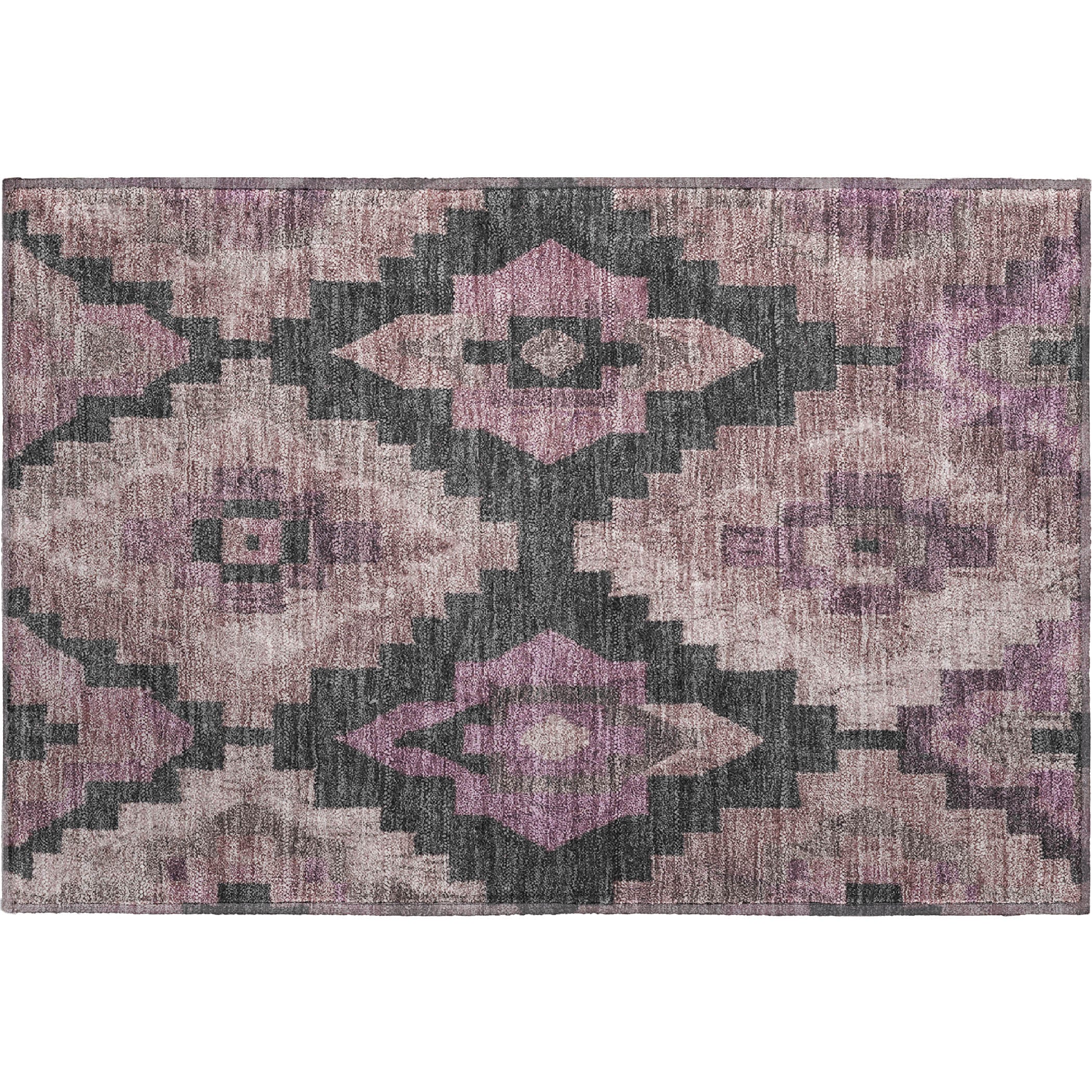 Cusco Machine Washable Transitional Blush Pink Rug 1'8" x 2'6" #shape_Rectangle