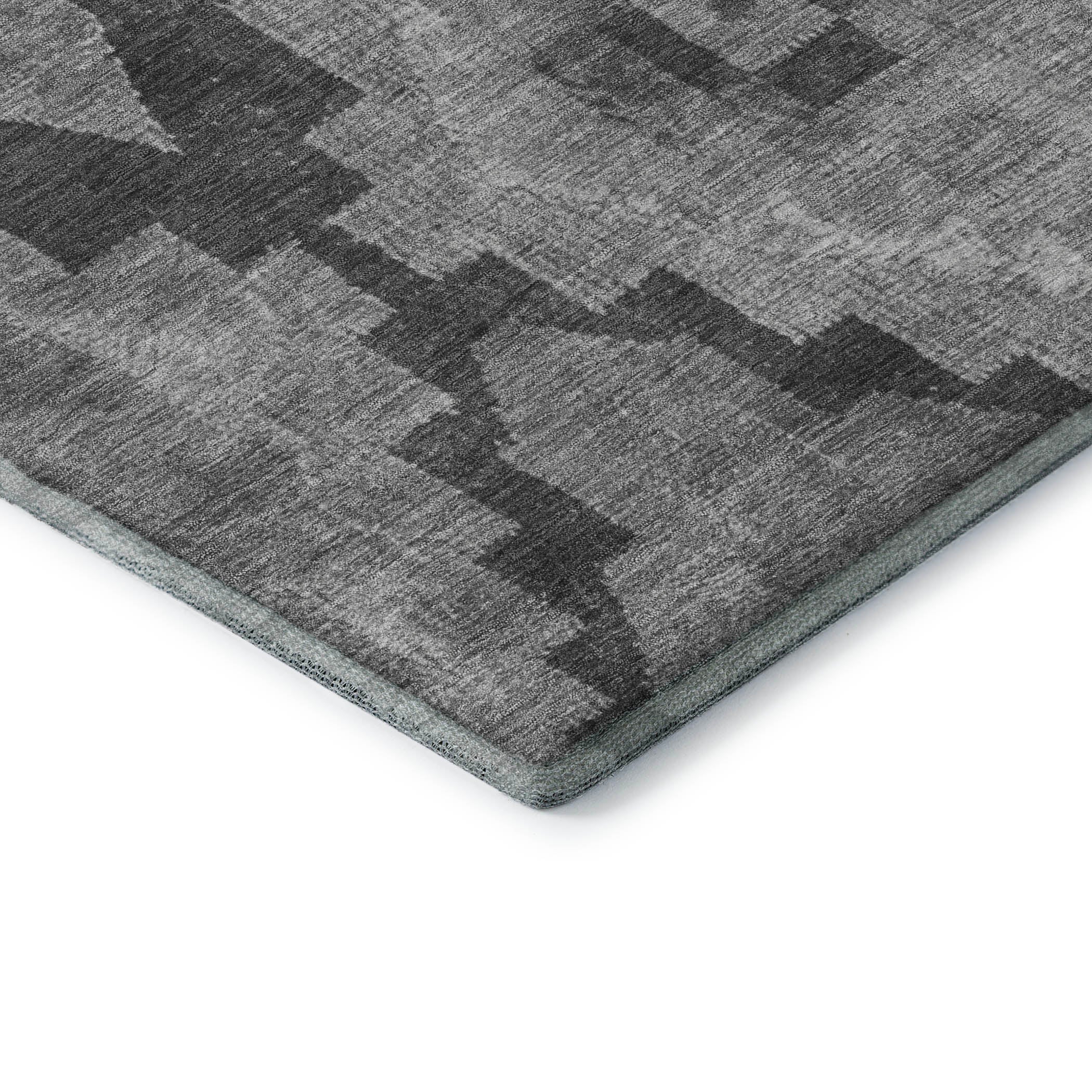Cusco Machine Washable Transitional Gray Rug 1'8" x 2'6" #shape_Rectangle