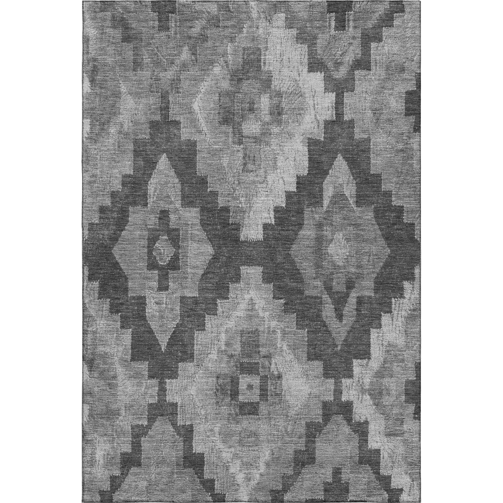 Cusco Machine Washable Transitional Gray Rug 2'6" x 3'10" #shape_Rectangle