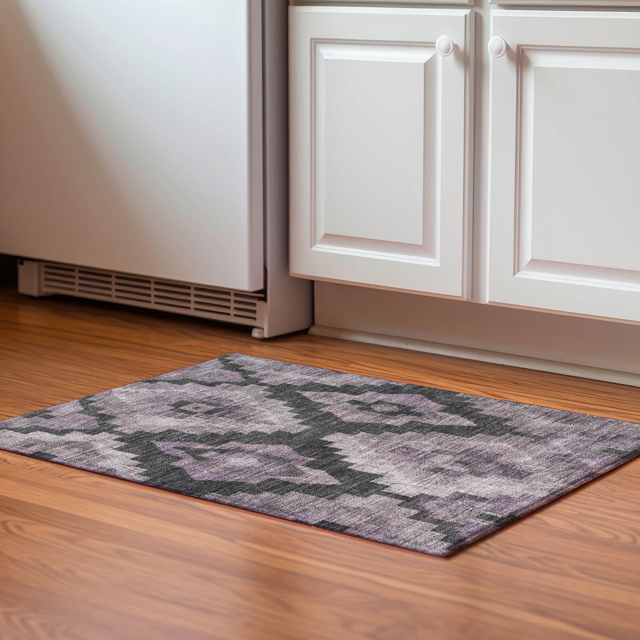 Cusco Machine Washable Transitional Lavender Purple Rug 1'8" x 2'6" #shape_Rectangle