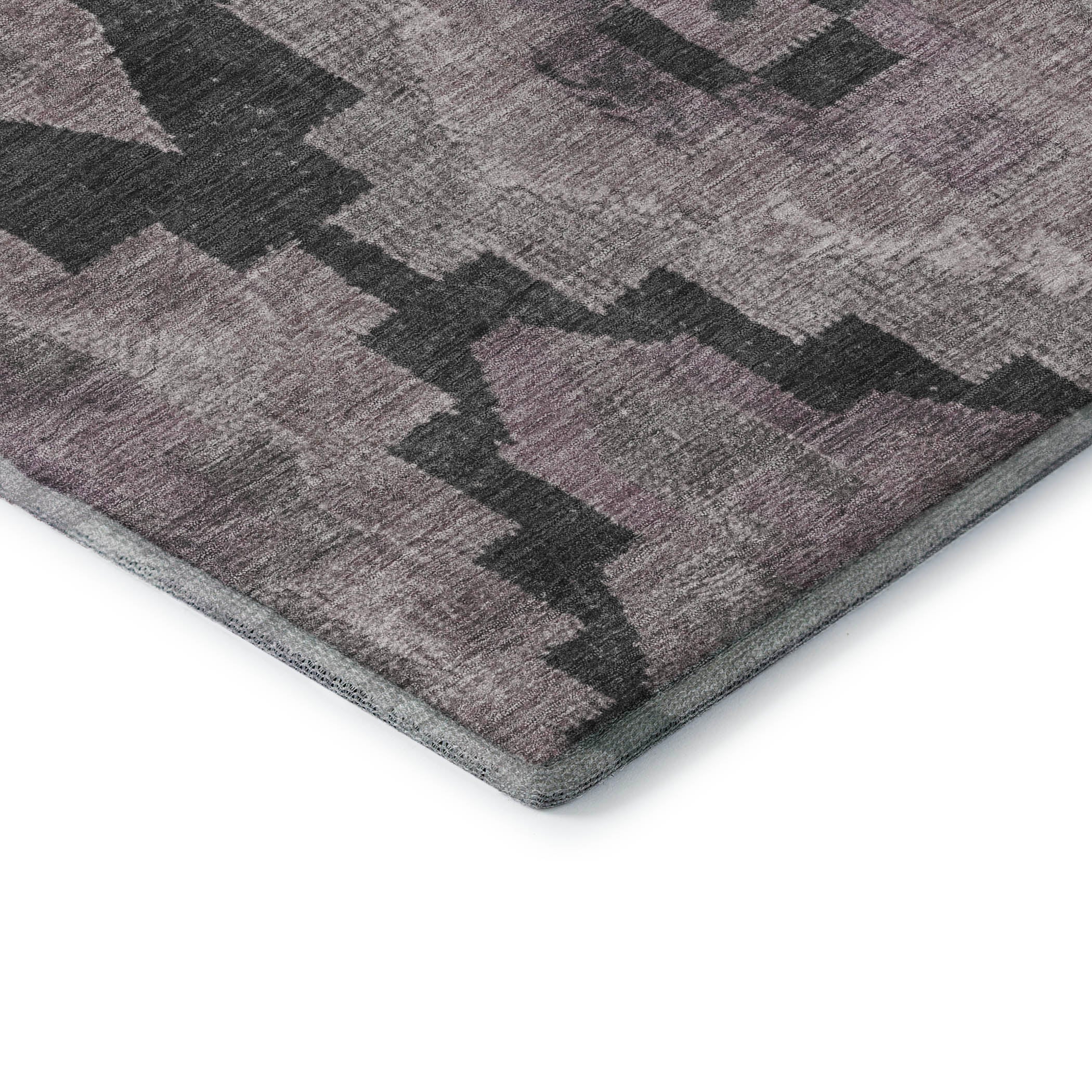 Cusco Machine Washable Transitional Lavender Purple Rug 1'8" x 2'6" #shape_Rectangle
