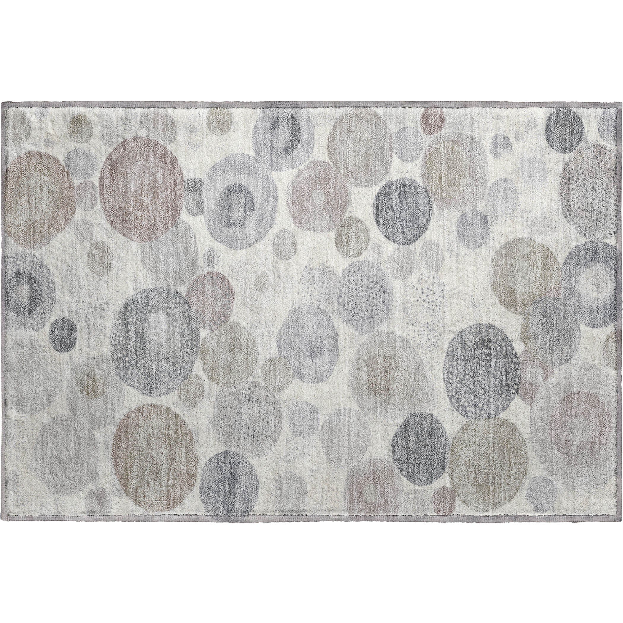 Santorini Machine Washable Transitional Ivory Rug 1'8" x 2'6" #shape_Rectangle