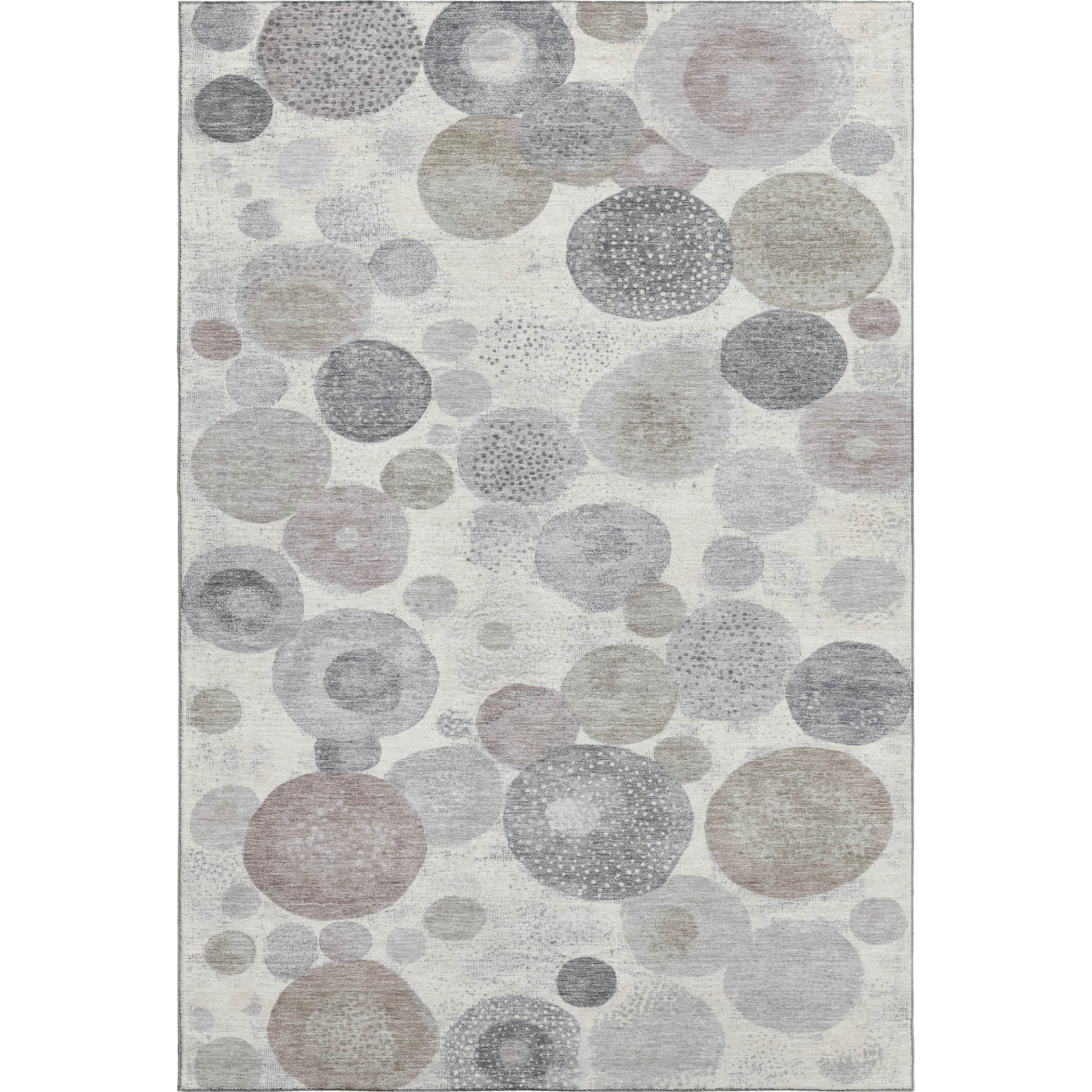 Santorini Machine Washable Transitional Ivory Rug 2'6" x 3'10" #shape_Rectangle