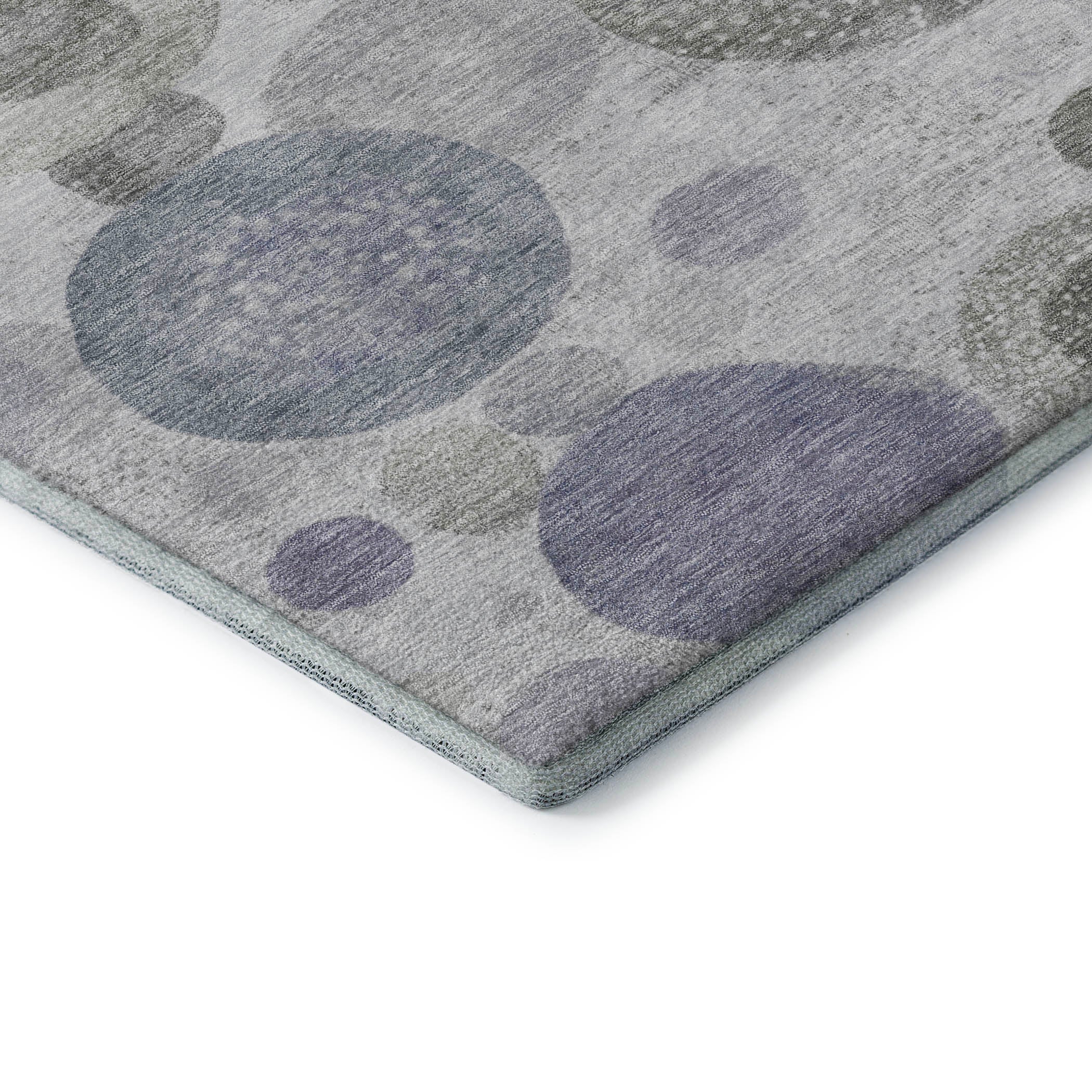 Santorini Machine Washable Transitional Lavender Purple Rug 1'8" x 2'6" #shape_Rectangle