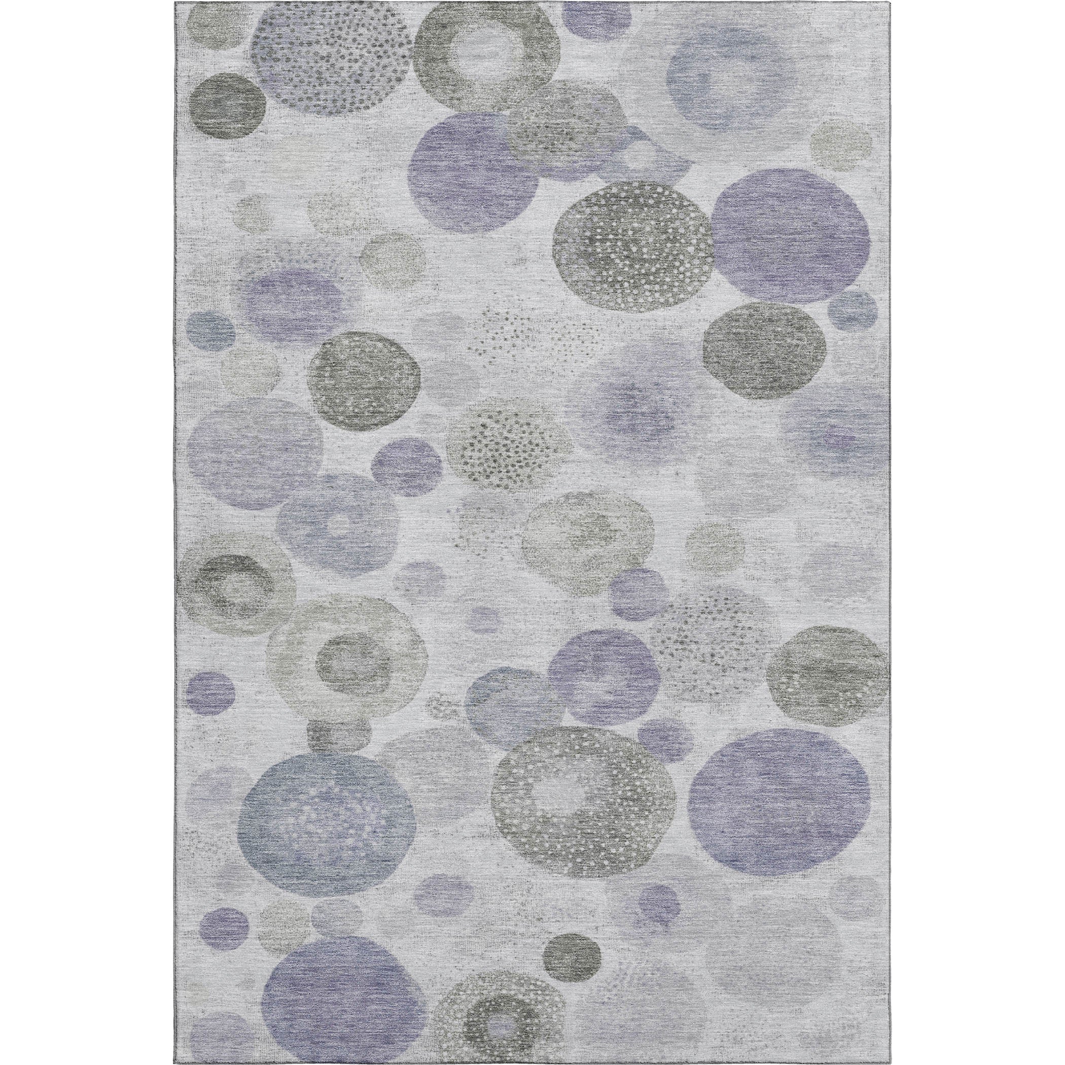 Santorini Machine Washable Transitional Lavender Purple Rug 2'6" x 3'10" #shape_Rectangle