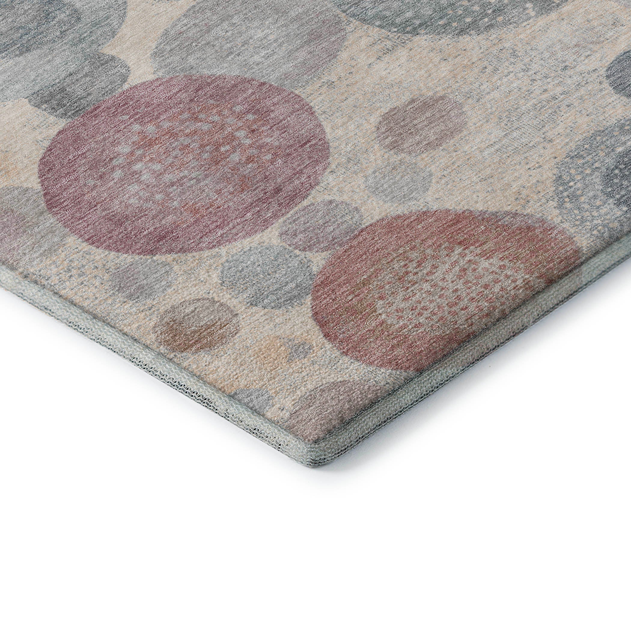 Santorini Machine Washable Transitional Peach Orange Rug 1'8" x 2'6" #shape_Rectangle