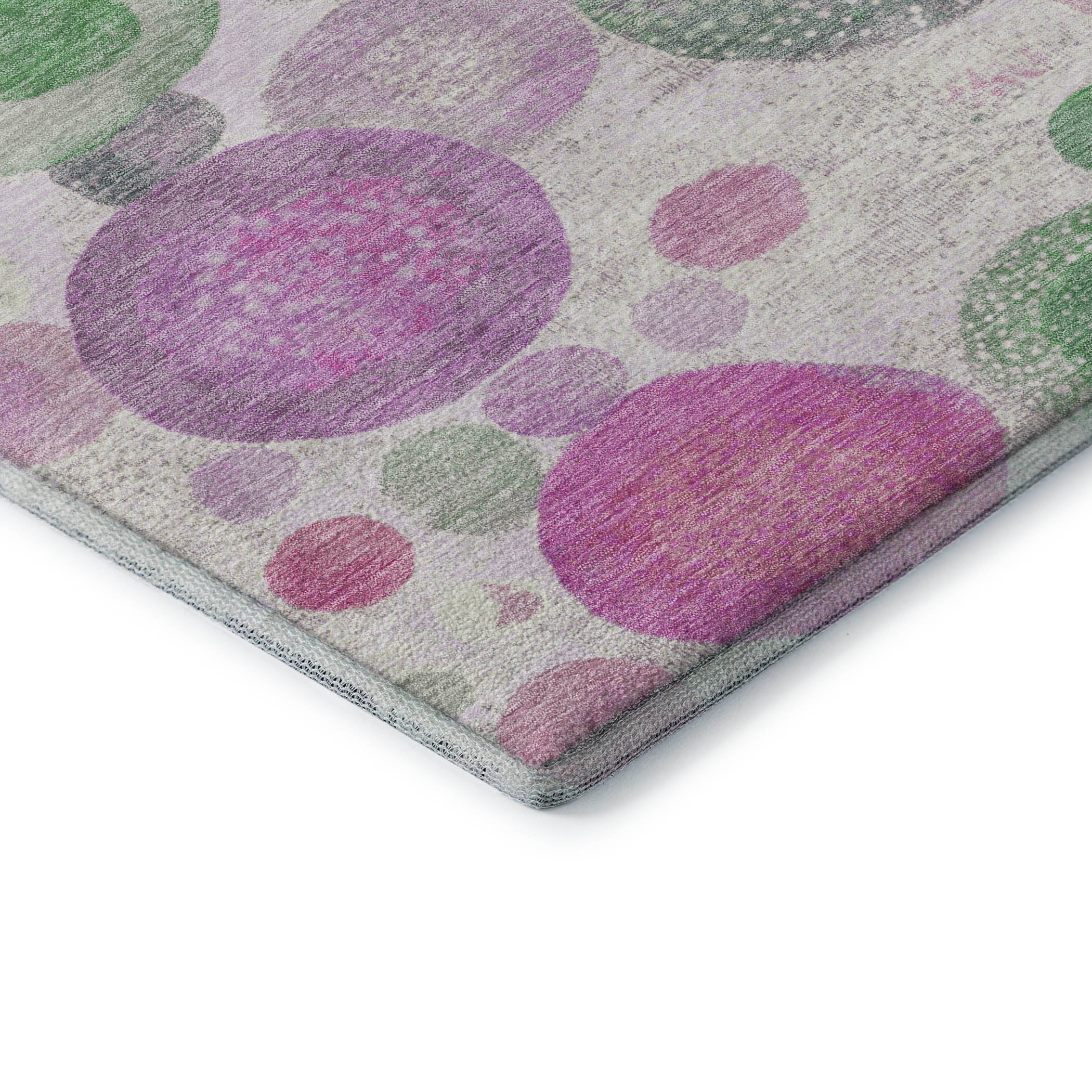 Santorini Machine Washable Transitional Pink Rug 1'8" x 2'6" #shape_Rectangle