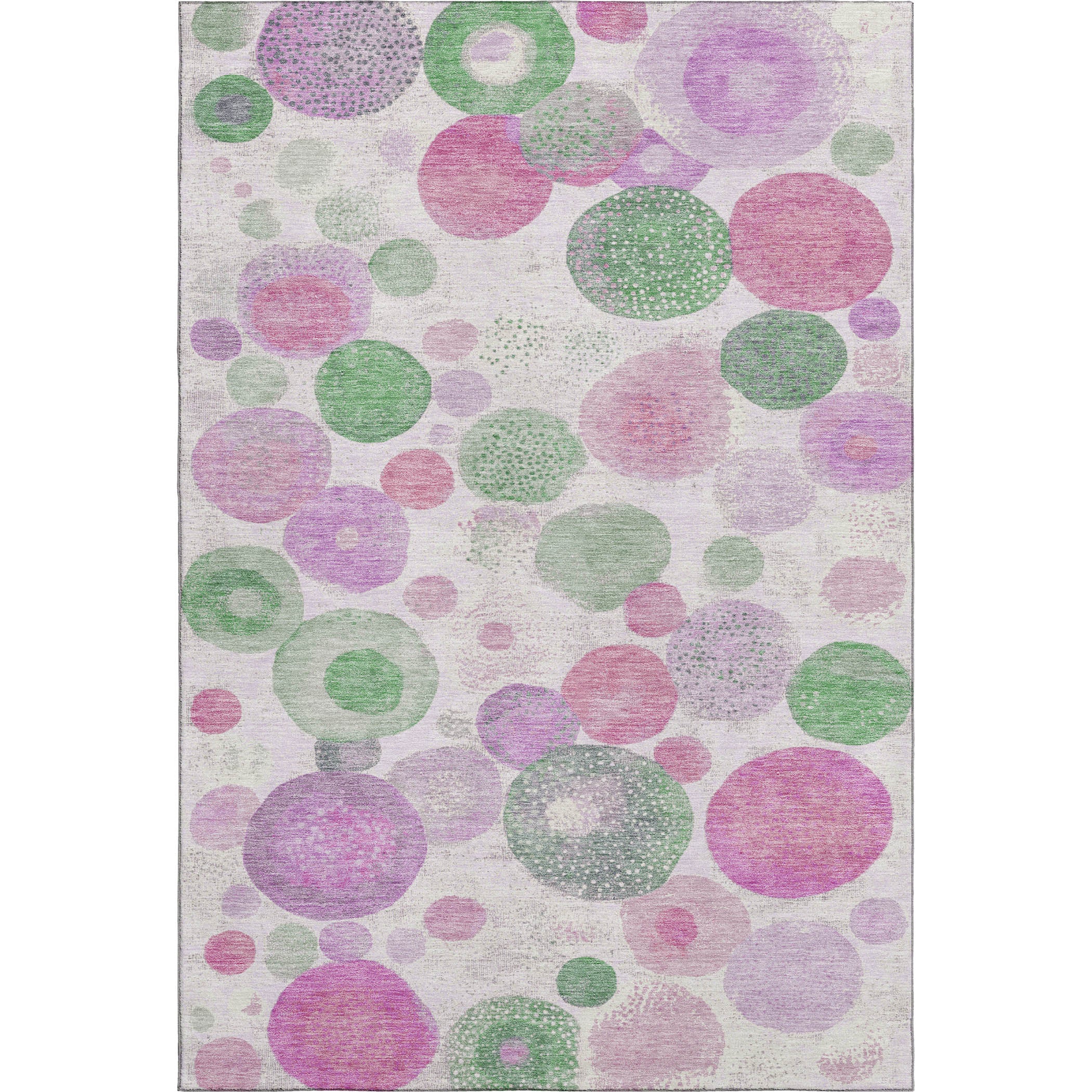 Santorini Machine Washable Transitional Pink Rug 2'6" x 3'10" #shape_Rectangle