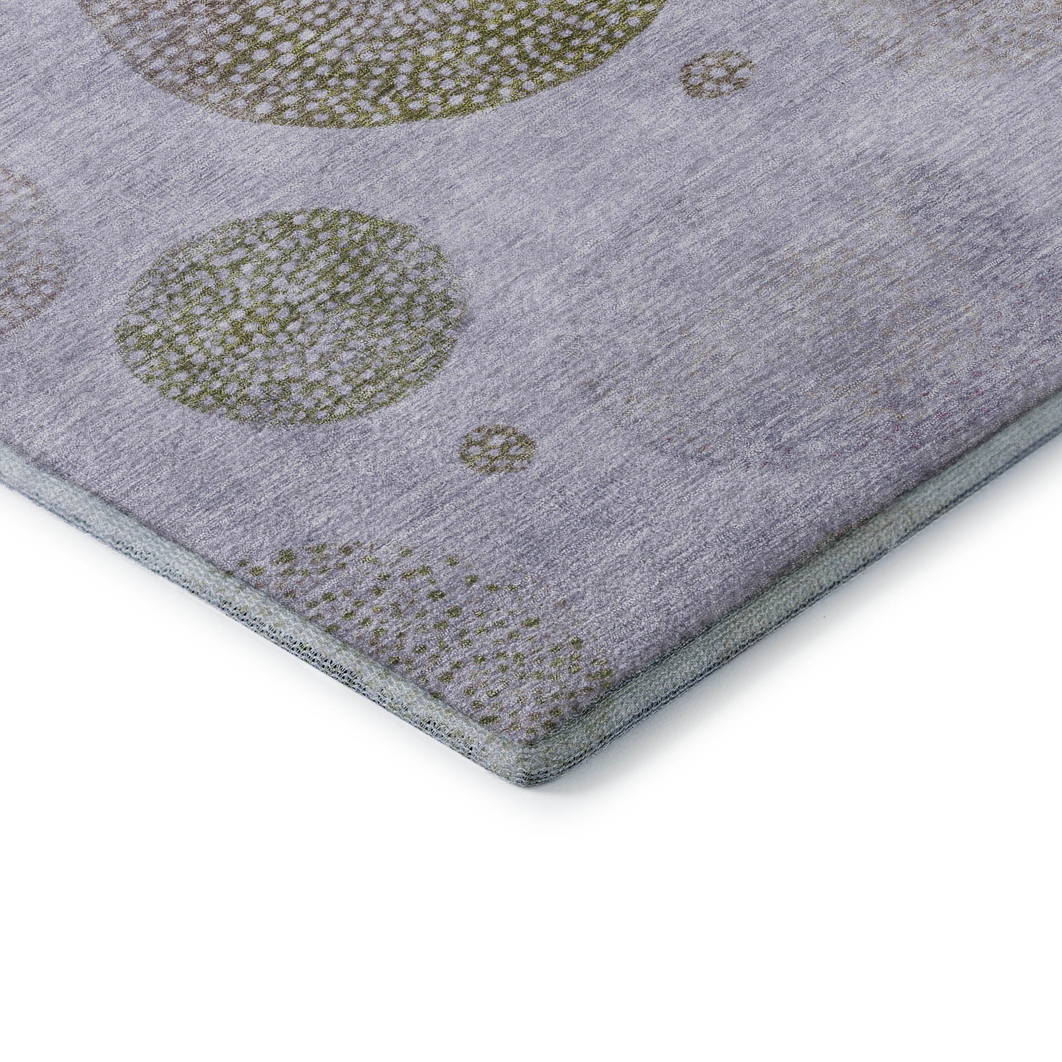 Cusco Machine Washable Transitional Lavender Purple Rug 1'8" x 2'6" #shape_Rectangle