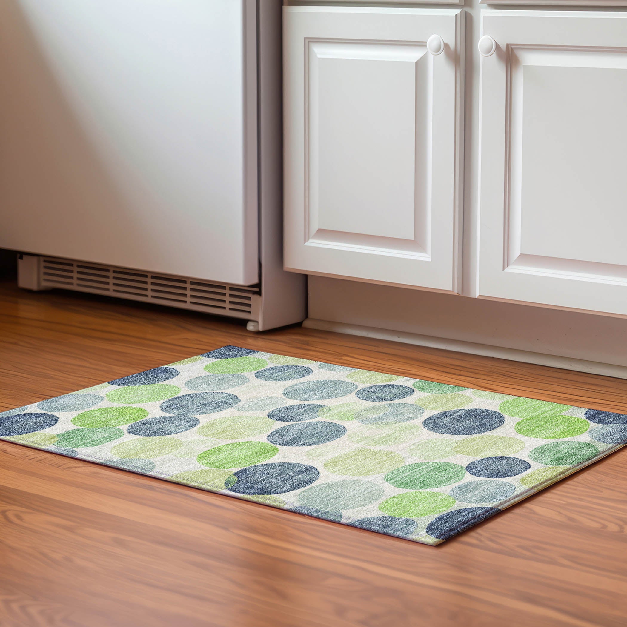 Split Machine Washable Transitional Navy Blue Rug 1'8" x 2'6" #shape_Rectangle