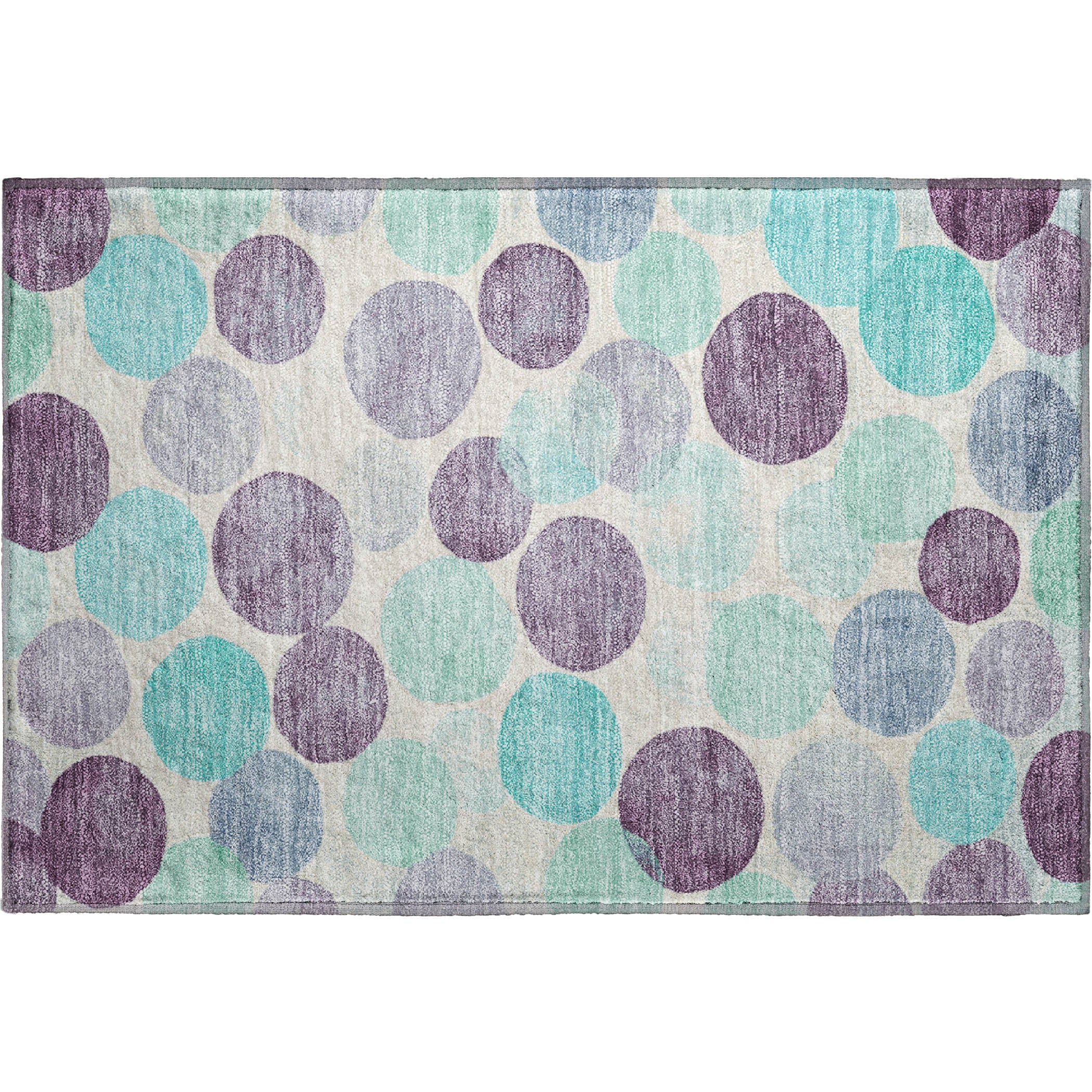 Split Machine Washable Transitional Plum Purple Rug 1'8" x 2'6" #shape_Rectangle