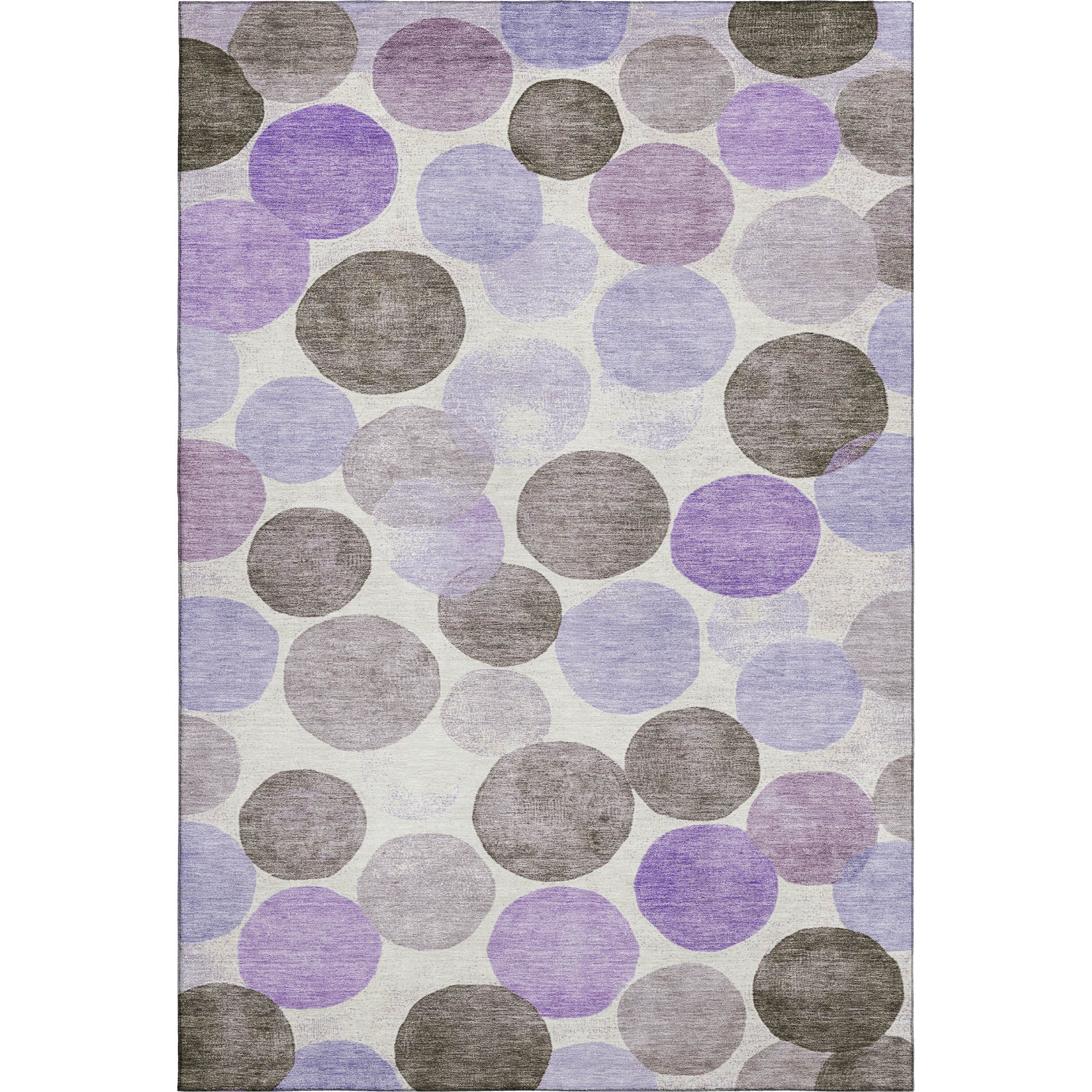 Split Machine Washable Transitional Purple Rug 2'6" x 3'10" #shape_Rectangle