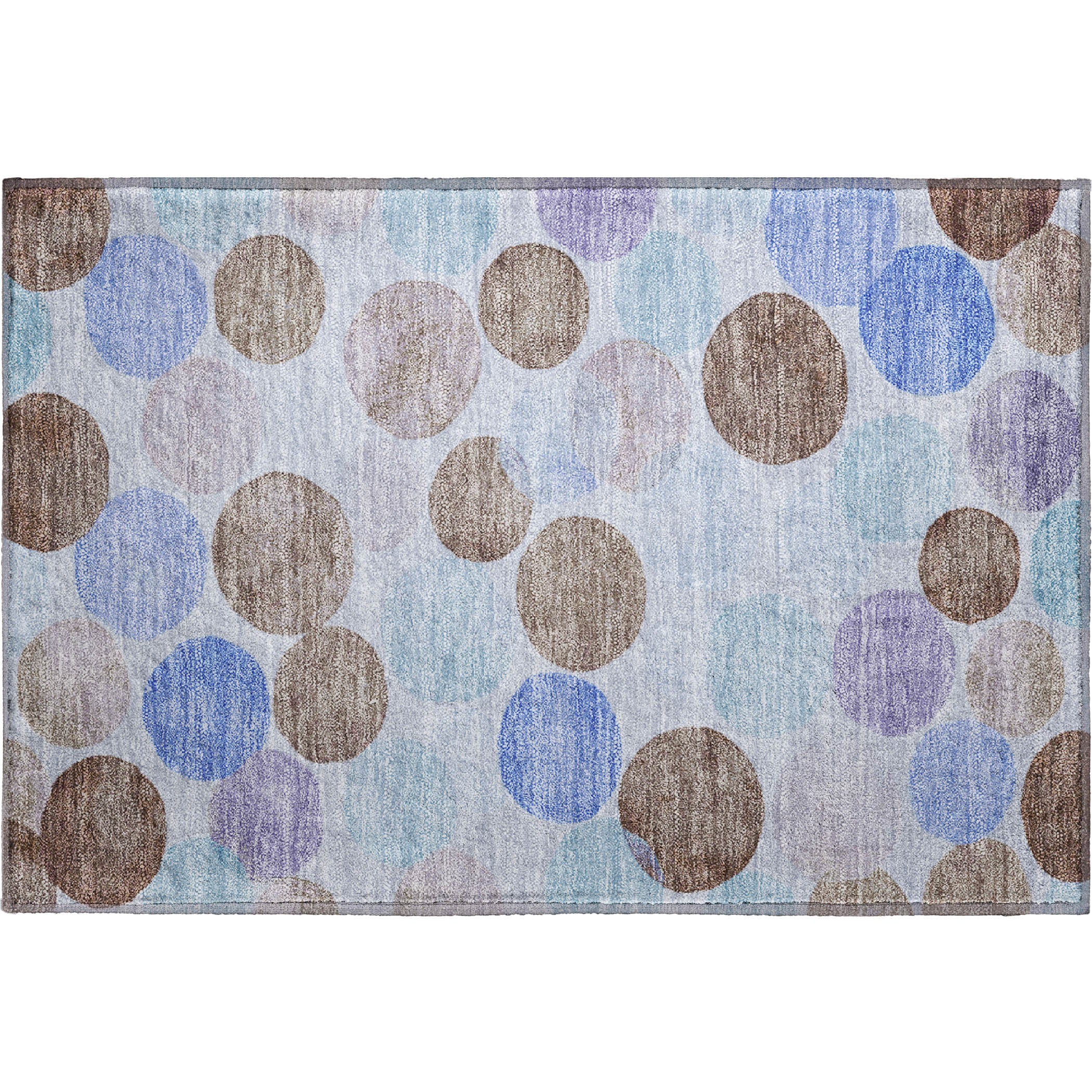 Split Machine Washable Transitional Sky Blue Rug 1'8" x 2'6" #shape_Rectangle