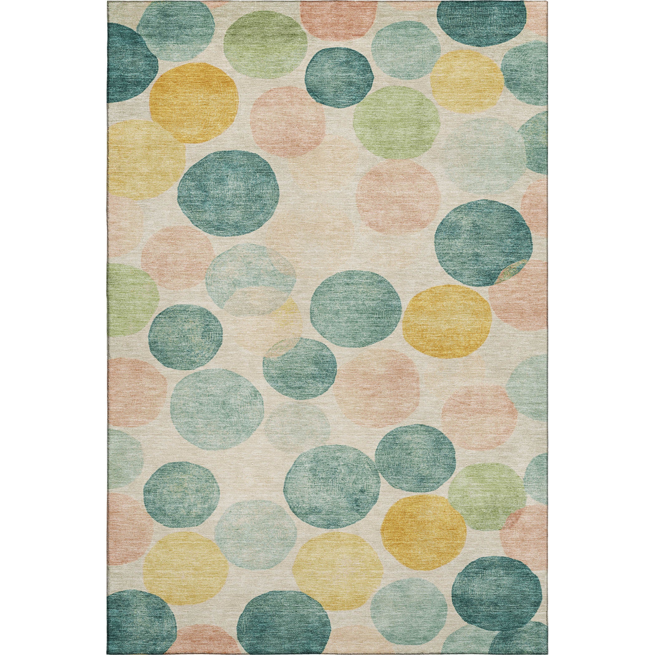 Split Machine Washable Transitional Teal Rug 2'6" x 3'10" #shape_Rectangle