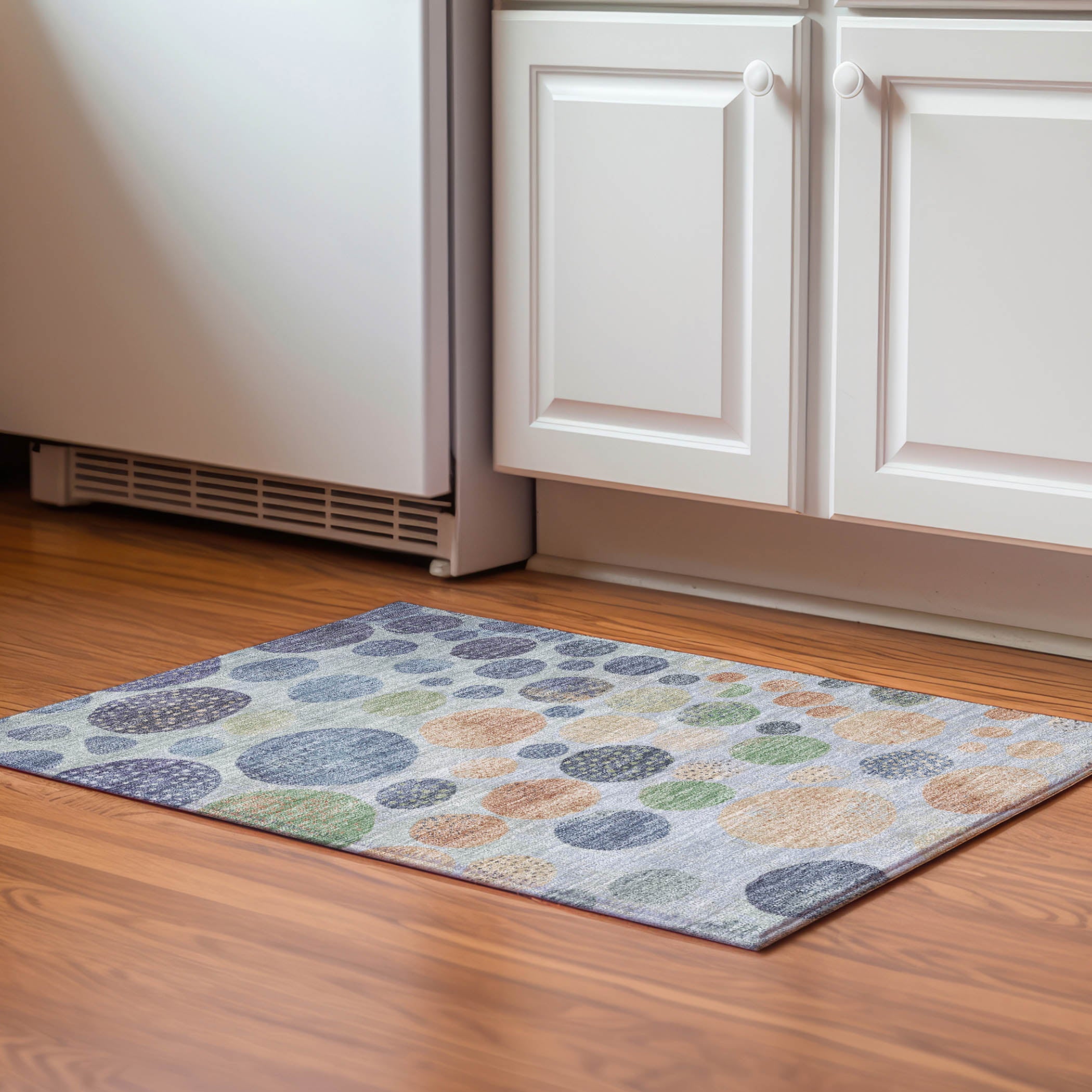 Salzburg Machine Washable Transitional Denim Blue Rug 1'8" x 2'6" #shape_Rectangle