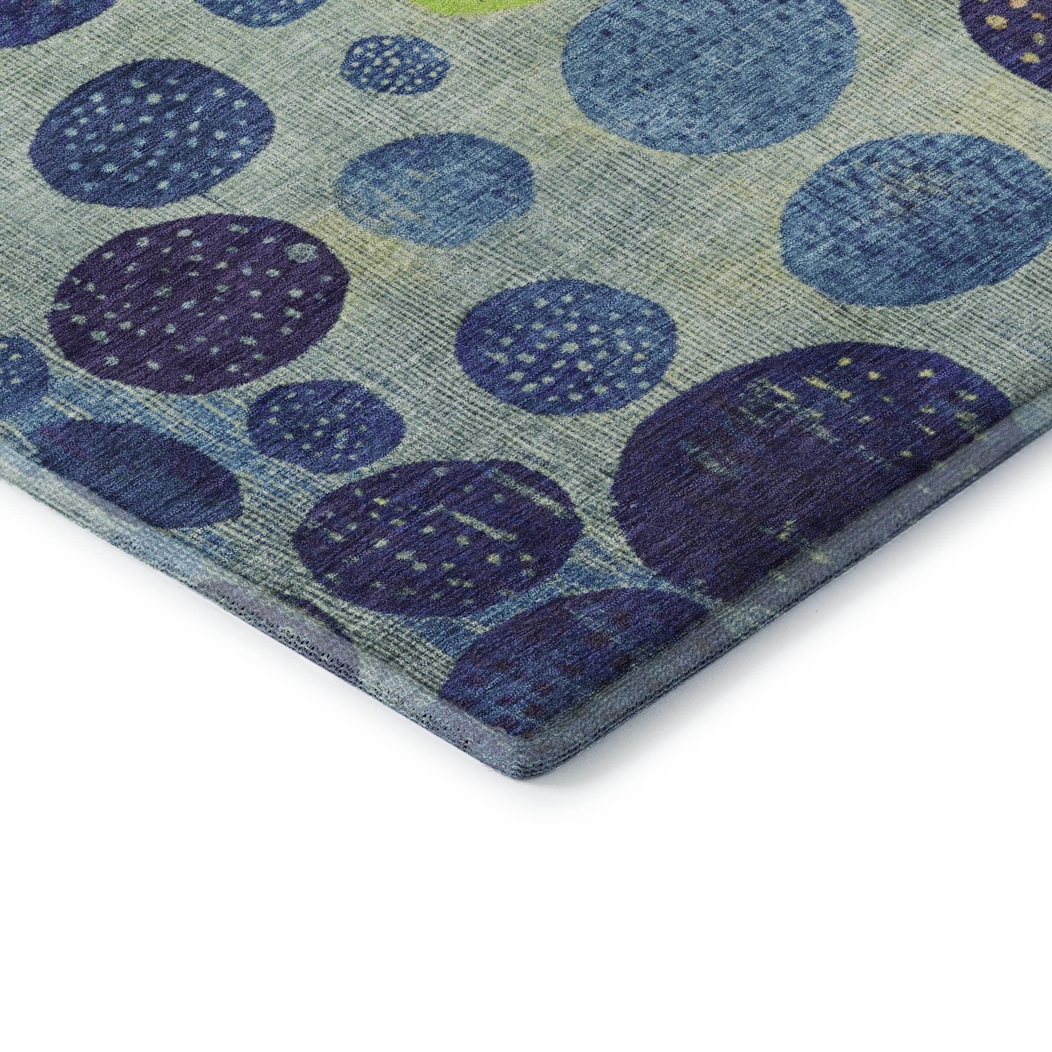 Salzburg Machine Washable Transitional Navy Blue Rug 1'8" x 2'6" #shape_Rectangle