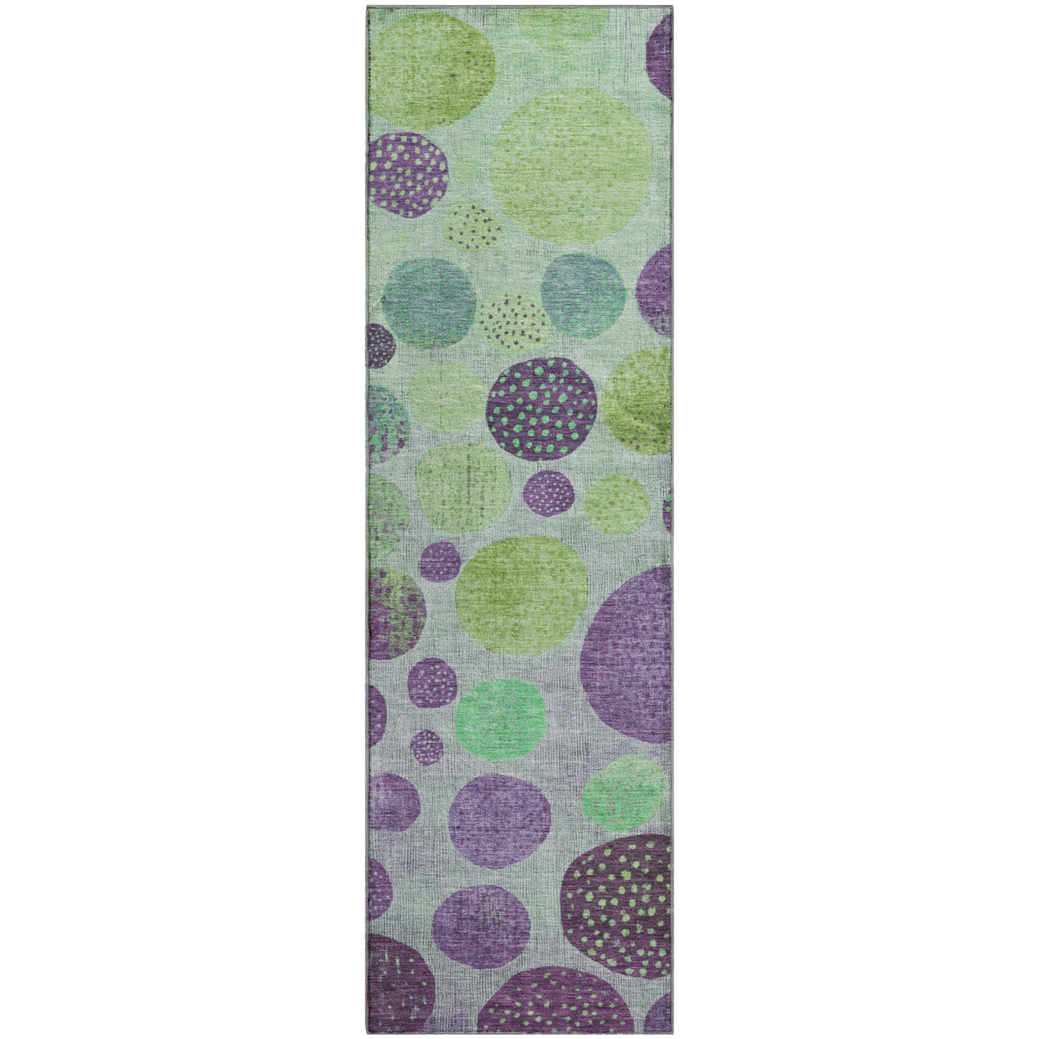 Salzburg Machine Washable Transitional Purple Rug 2'3" x 7'6" #shape_Runner