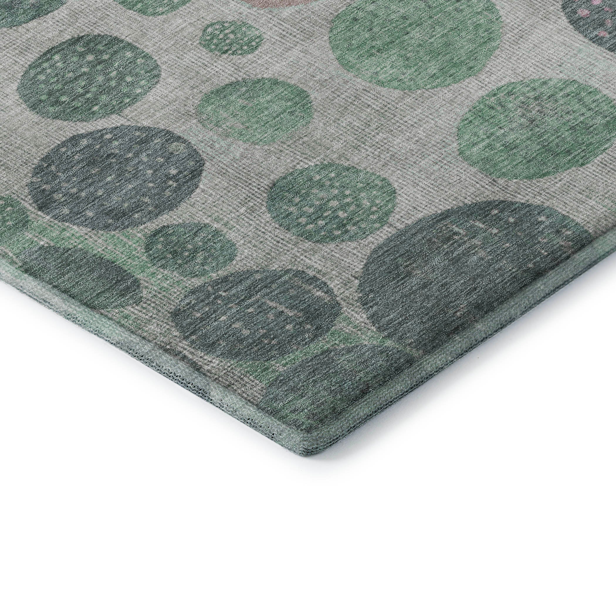 Salzburg Machine Washable Transitional Sage Green Rug 1'8" x 2'6" #shape_Rectangle