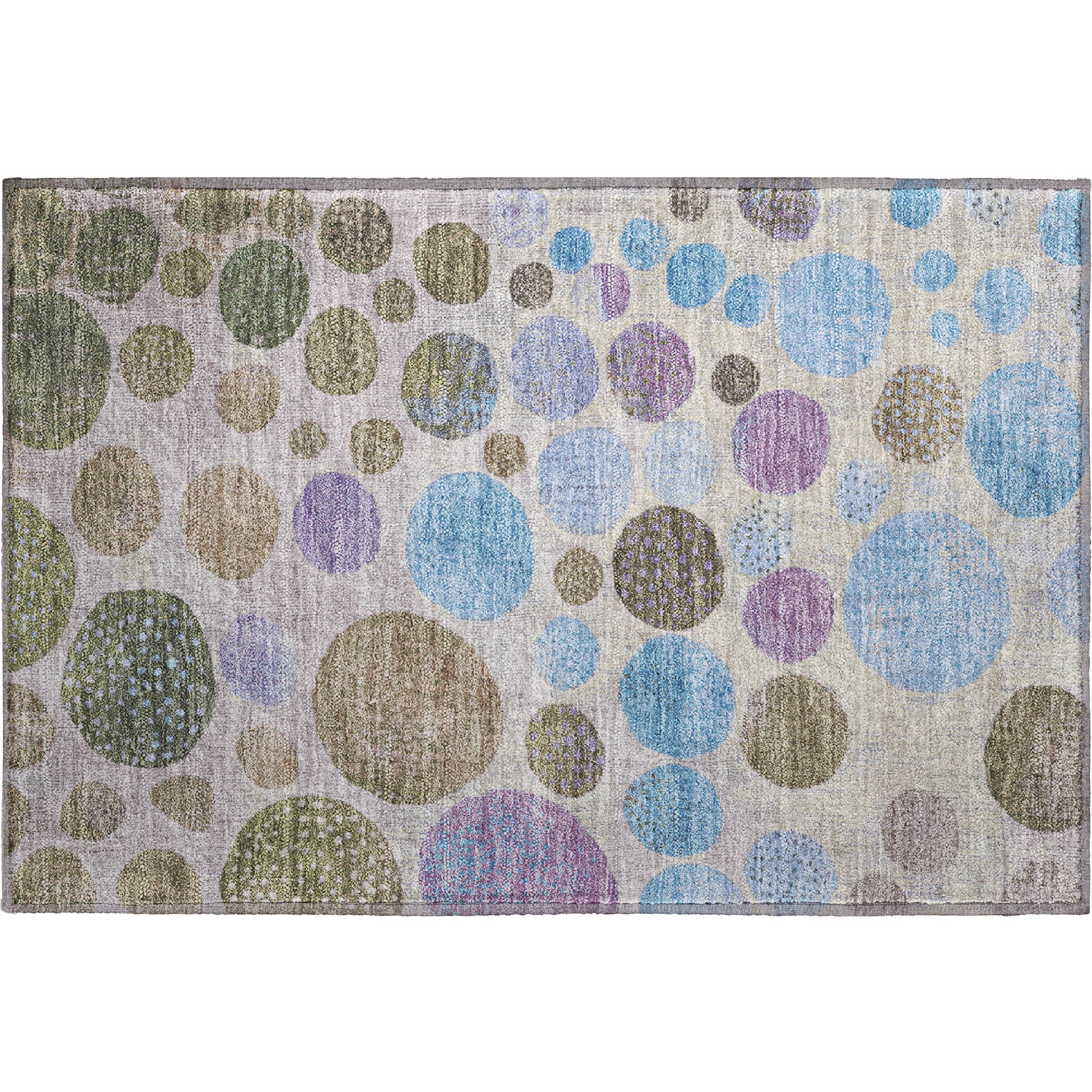 Salzburg Machine Washable Transitional Taupe Brown Rug 1'8" x 2'6" #shape_Rectangle