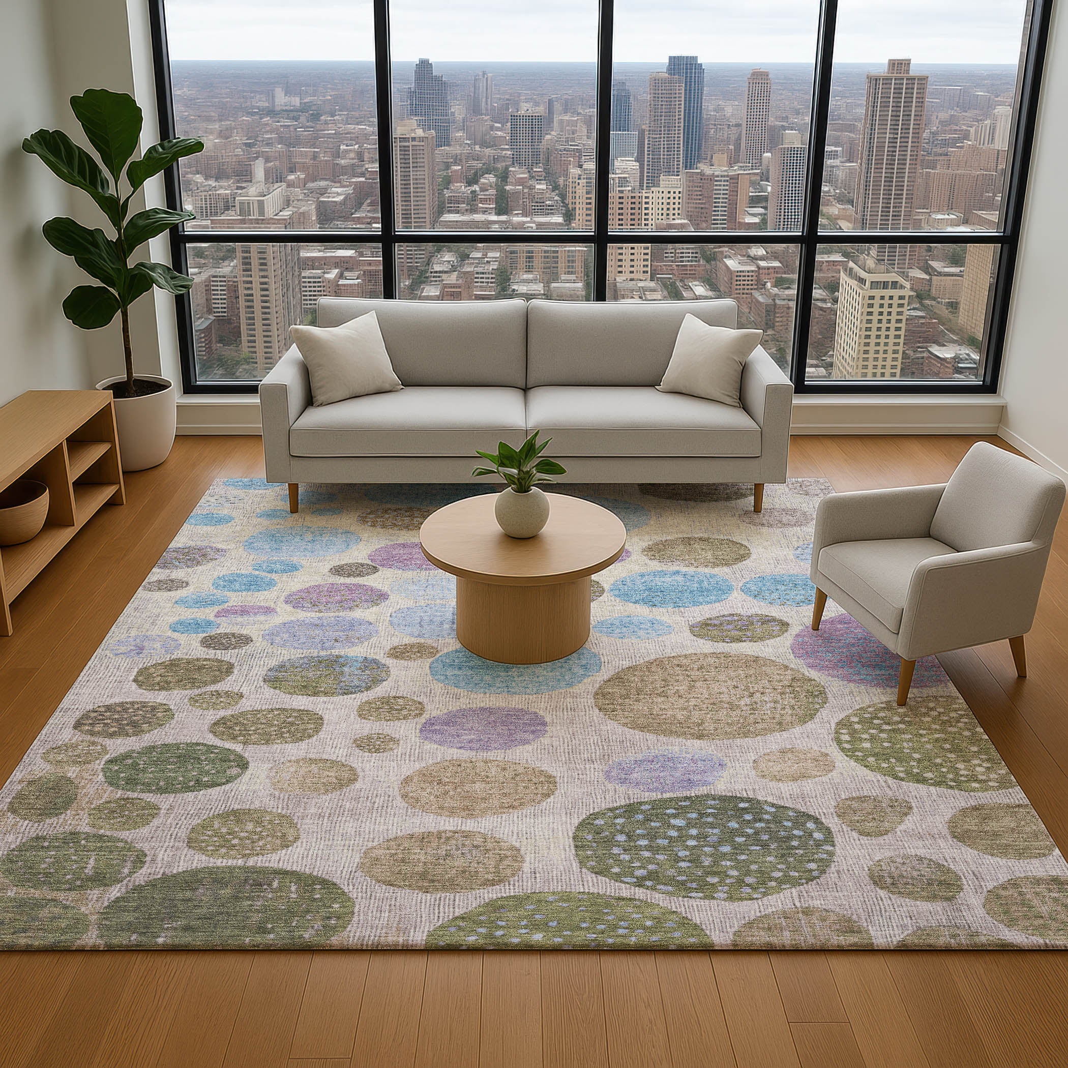 Salzburg Machine Washable Transitional Taupe Brown Rug 2'6" x 3'10" #shape_Rectangle