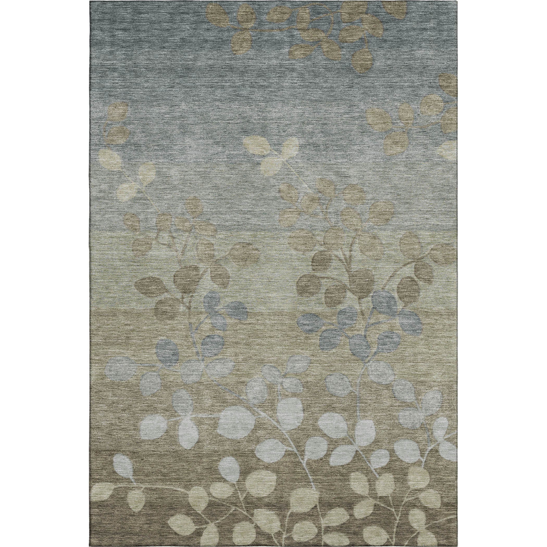 Dubrovnik Machine Washable Transitional Khaki Brown Rug 2'6" x 3'10" #shape_Rectangle