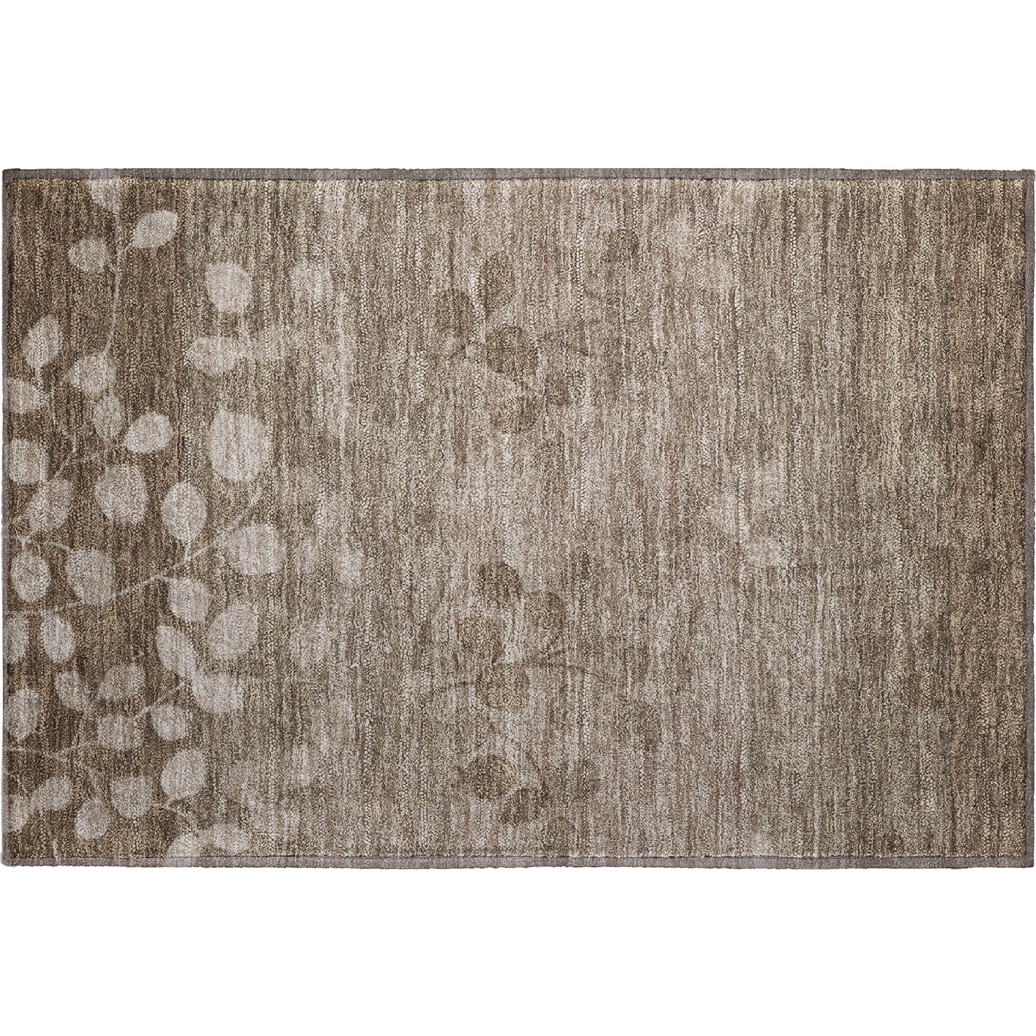 Dubrovnik Machine Washable Transitional Taupe Brown Rug 1'8" x 2'6" #shape_Rectangle