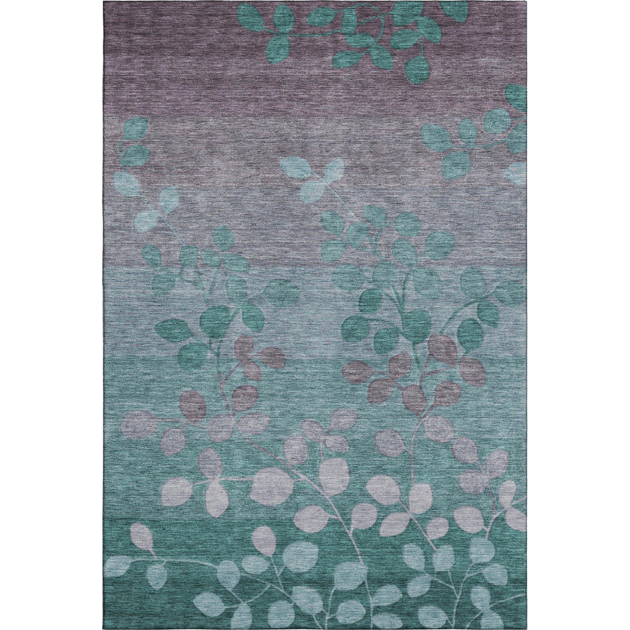 Dubrovnik Machine Washable Transitional Teal Rug 2'6" x 3'10" #shape_Rectangle