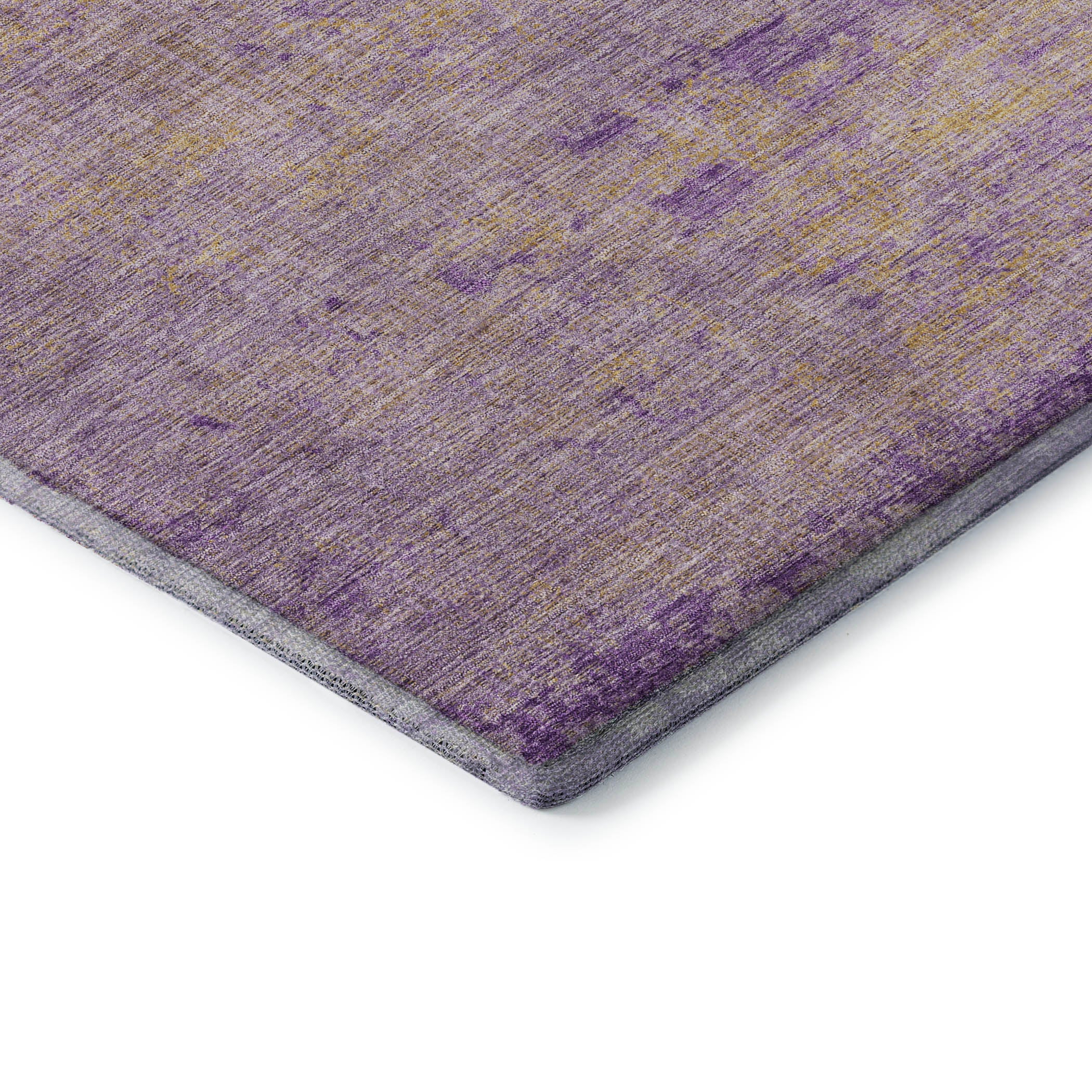 Kathmandu Machine Washable Transitional Purple Rug 1'8" x 2'6" #shape_Rectangle
