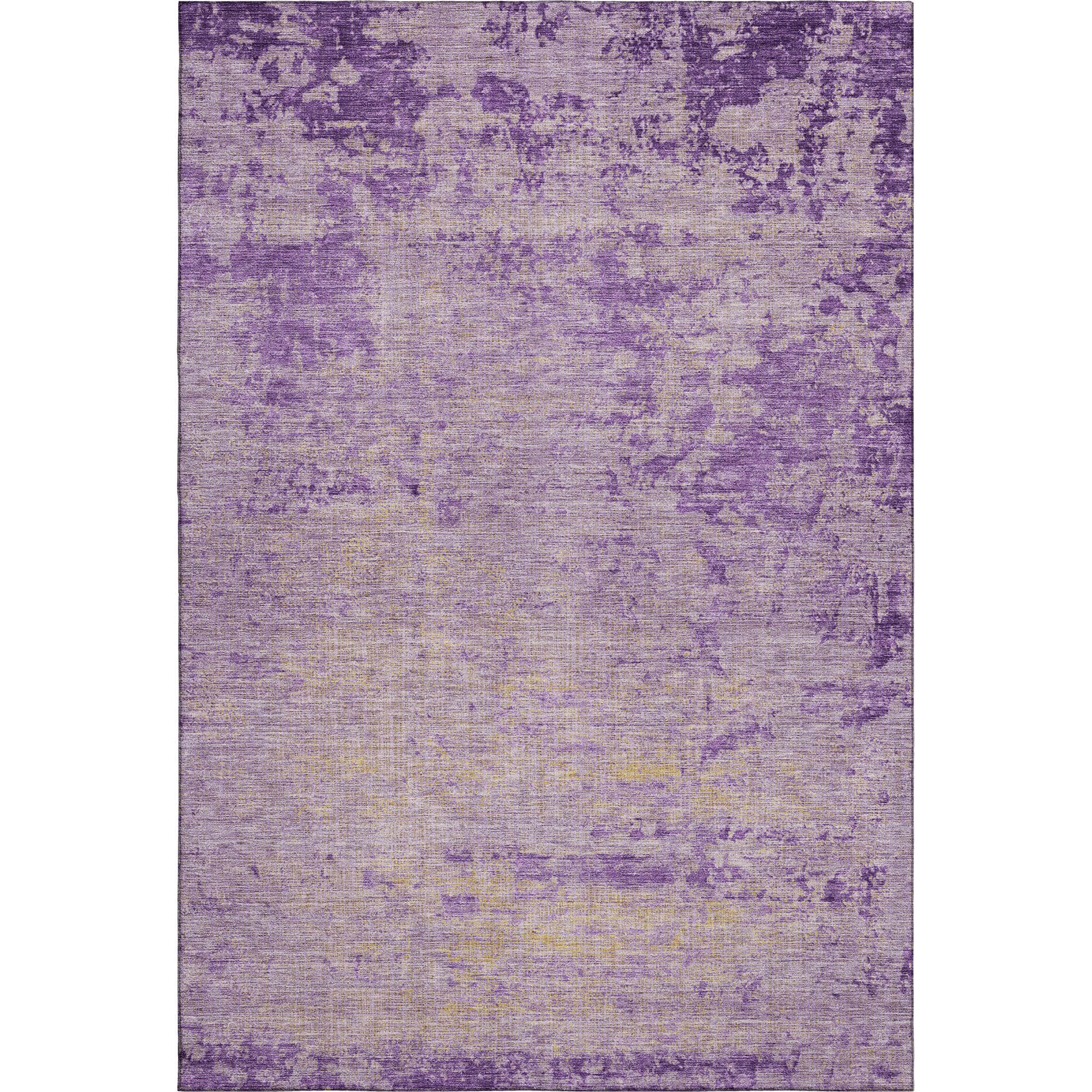 Kathmandu Machine Washable Transitional Purple Rug 2'6" x 3'10" #shape_Rectangle