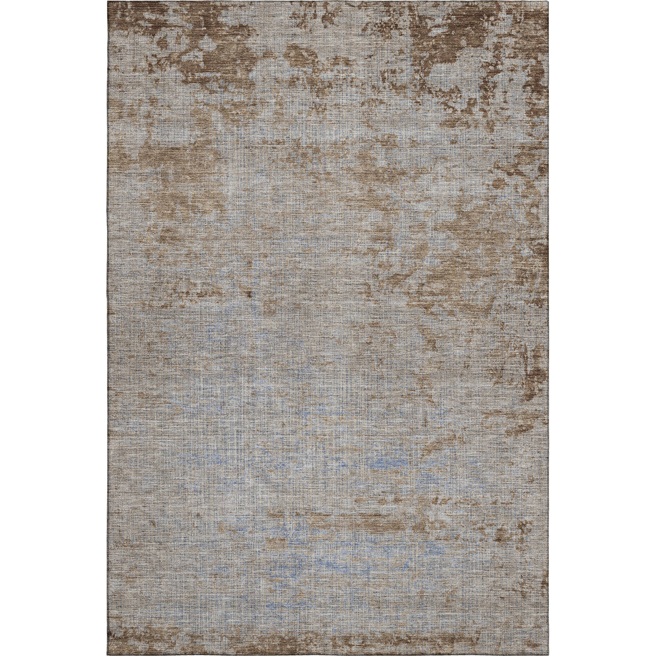 Kathmandu Machine Washable Transitional Taupe Brown Rug 2'6" x 3'10" #shape_Rectangle