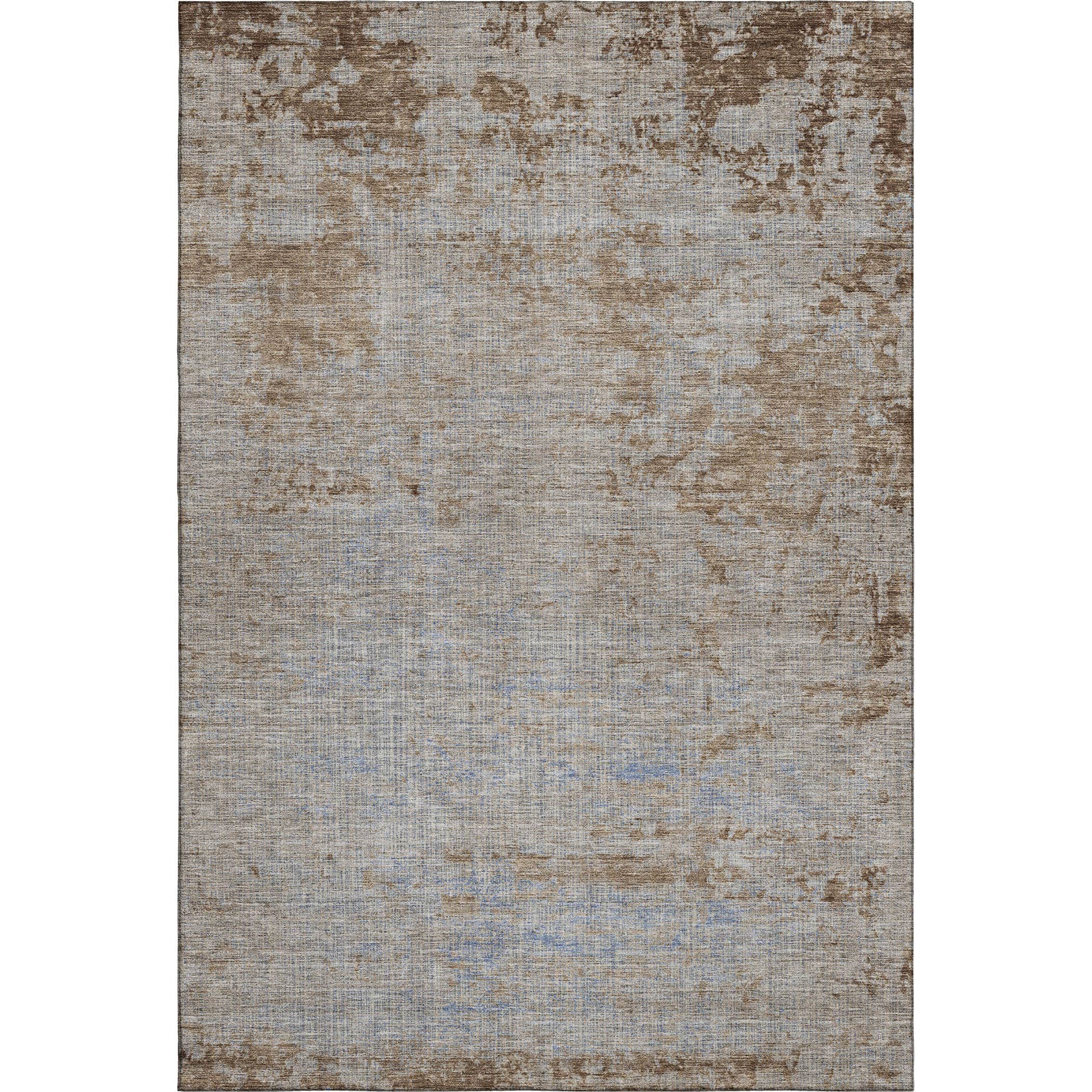 Kathmandu Machine Washable Transitional Taupe Brown Rug 2'6" x 3'10" #shape_Rectangle